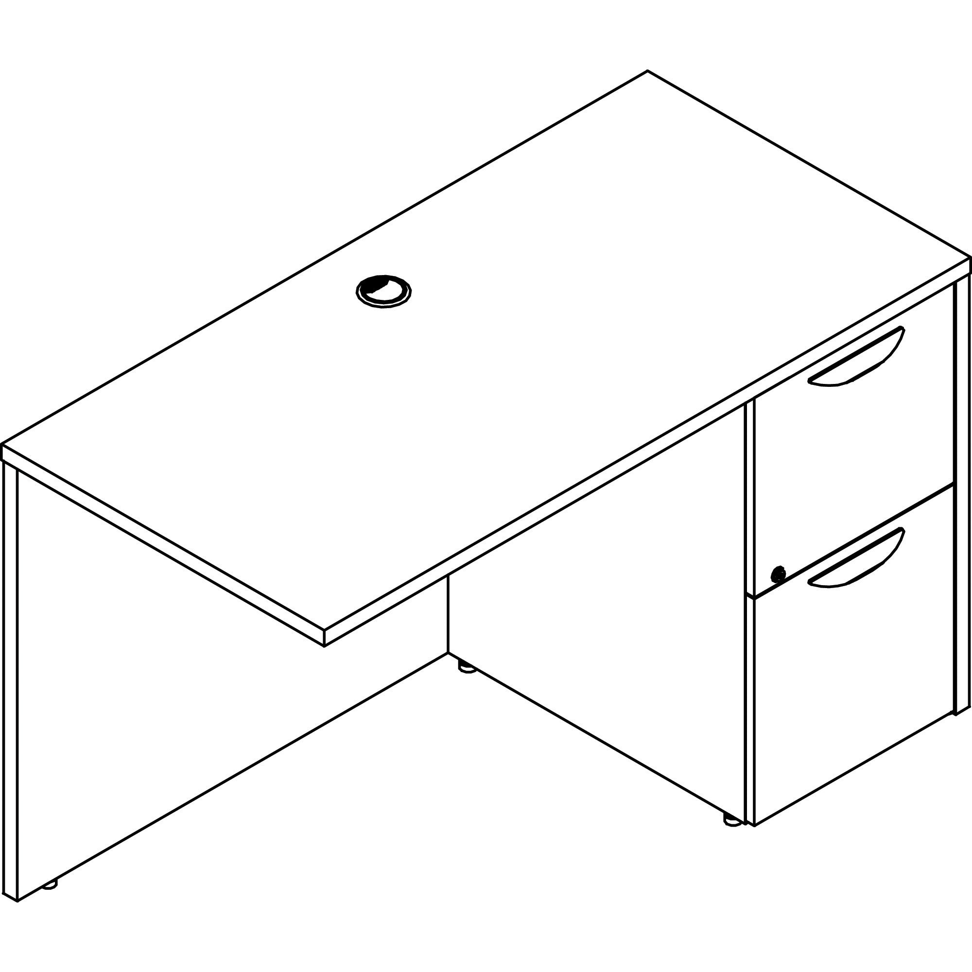 lorell-prominence-20-right-return-48-x-2429--1-top-01-edge-2-x-file-drawersright-side-material-particleboard-thermofused-melamine-tfm-finish-gray_llrpr2448rge - 1
