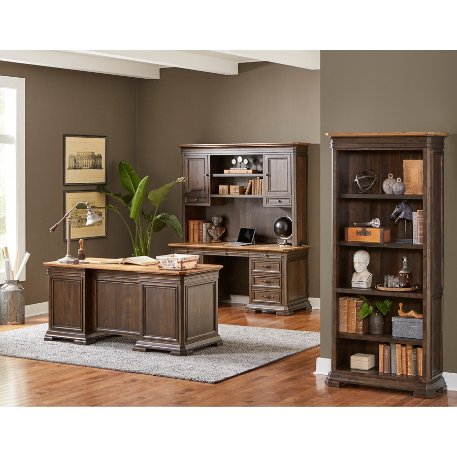 martin-sonoma-double-pedestal-desk-60-x-2830-7-x-file-utility-keyboard-storage-drawers-double-pedestal-on-left-right-side-material-wood-veneer-finish-dark-roast_mrtimsa680 - 2
