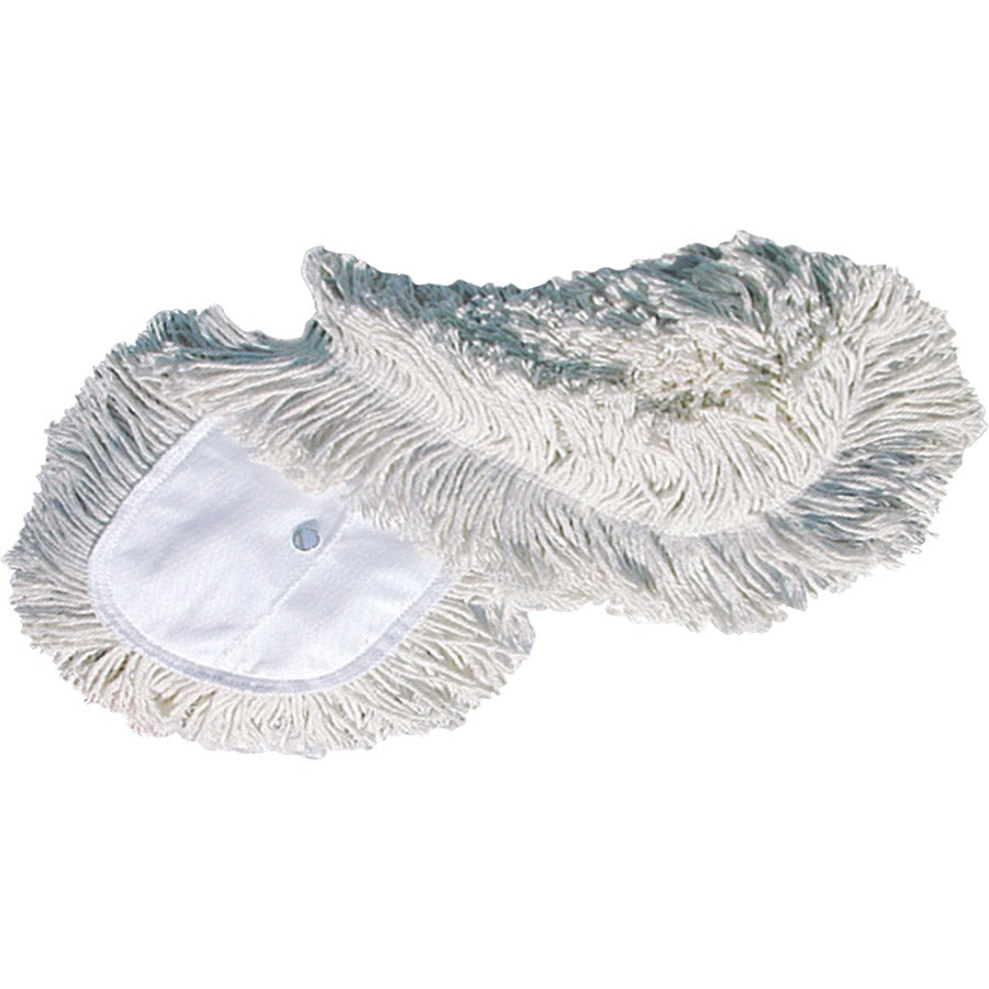 genuine-joe-dust-mop-head-refill-60-width-x-5-depth-yarn-cotton-synthetic-white-6-carton_gjo18387ct - 2