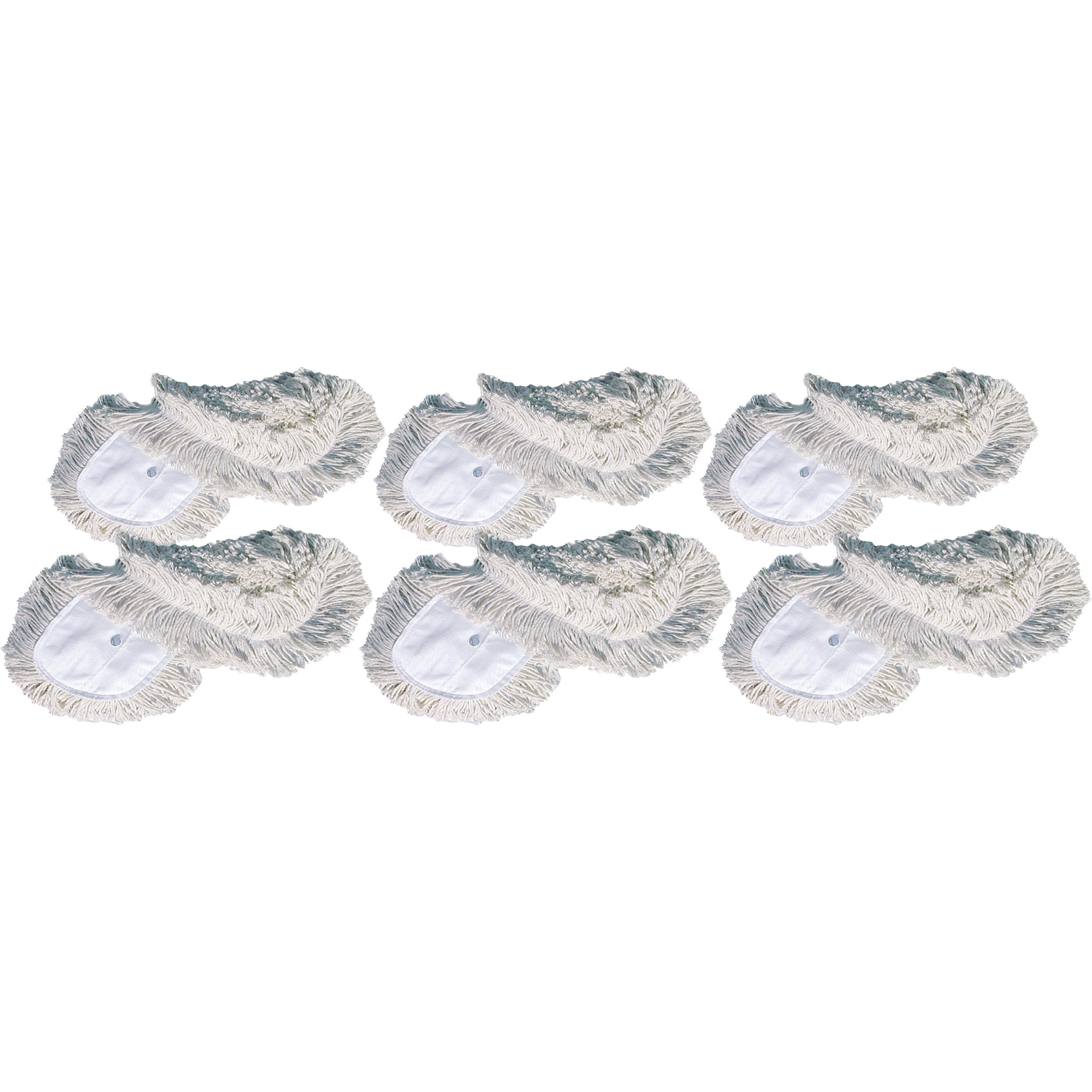 genuine-joe-dust-mop-head-refill-72-width-x-5-depth-yarn-cotton-synthetic-white-6-carton_gjo18388ct - 1