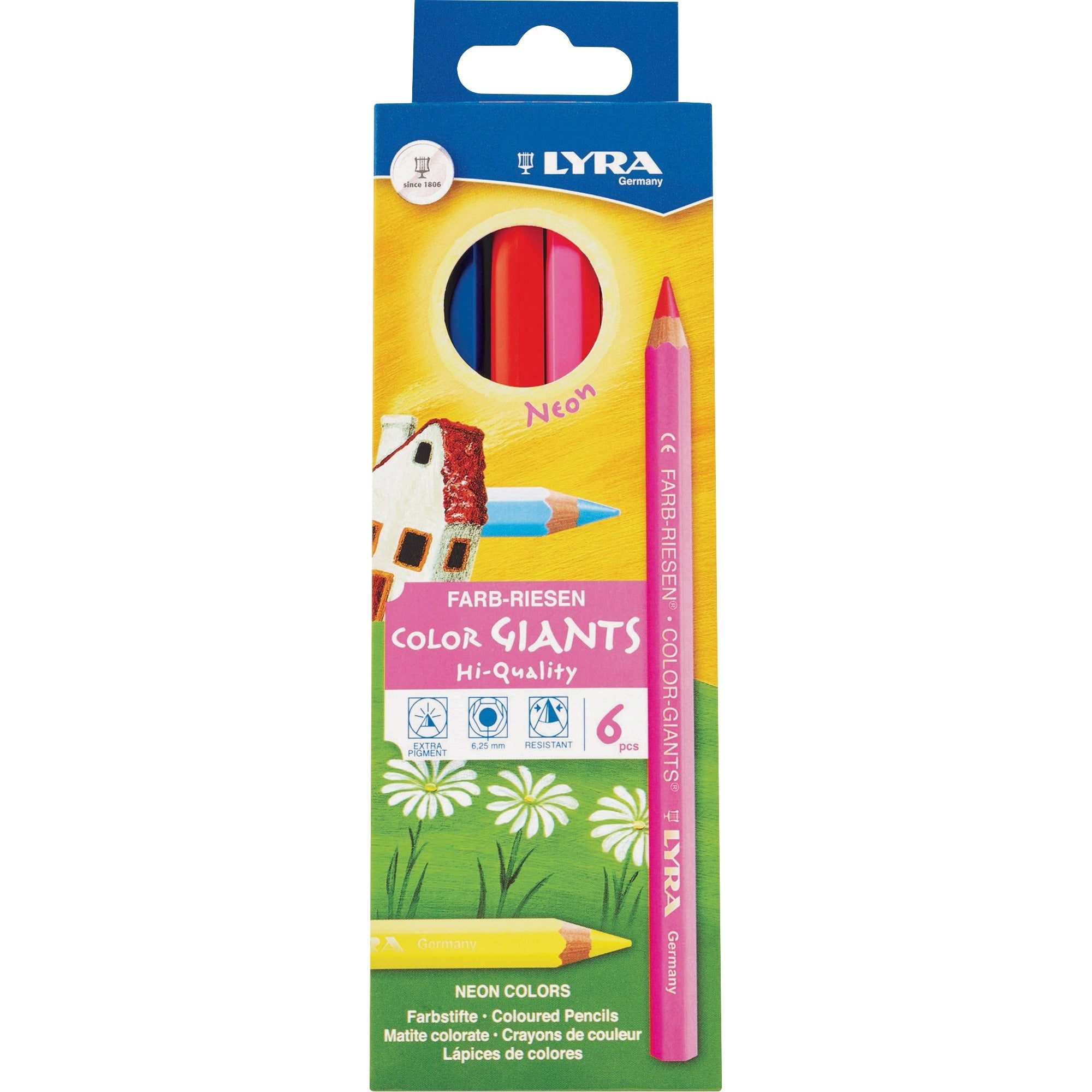 lyra-color-giant-pencils-63-mm-lead-diameter-assorted-neon-lead-1-each_dixl3941063 - 1