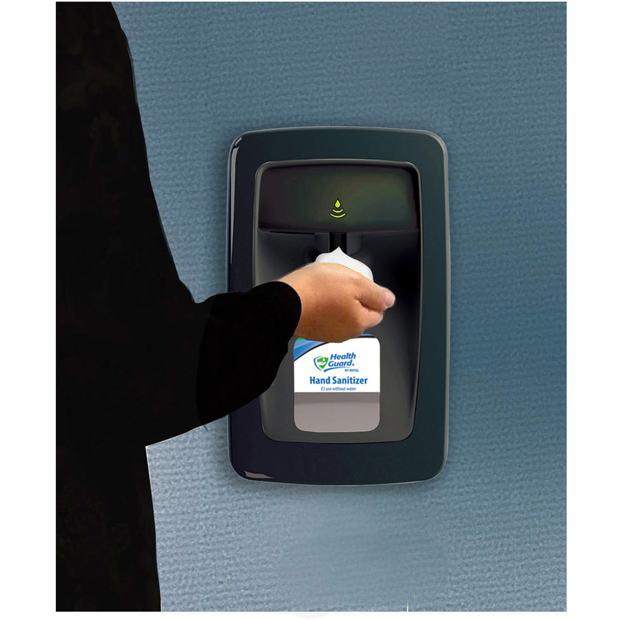 kutol-designer-no-touch-m-fit-dispenser-automatic-127-quart-capacity-support-4-x-c-battery-touch-free-wall-mountable-black-1each_kutms016bk31 - 2