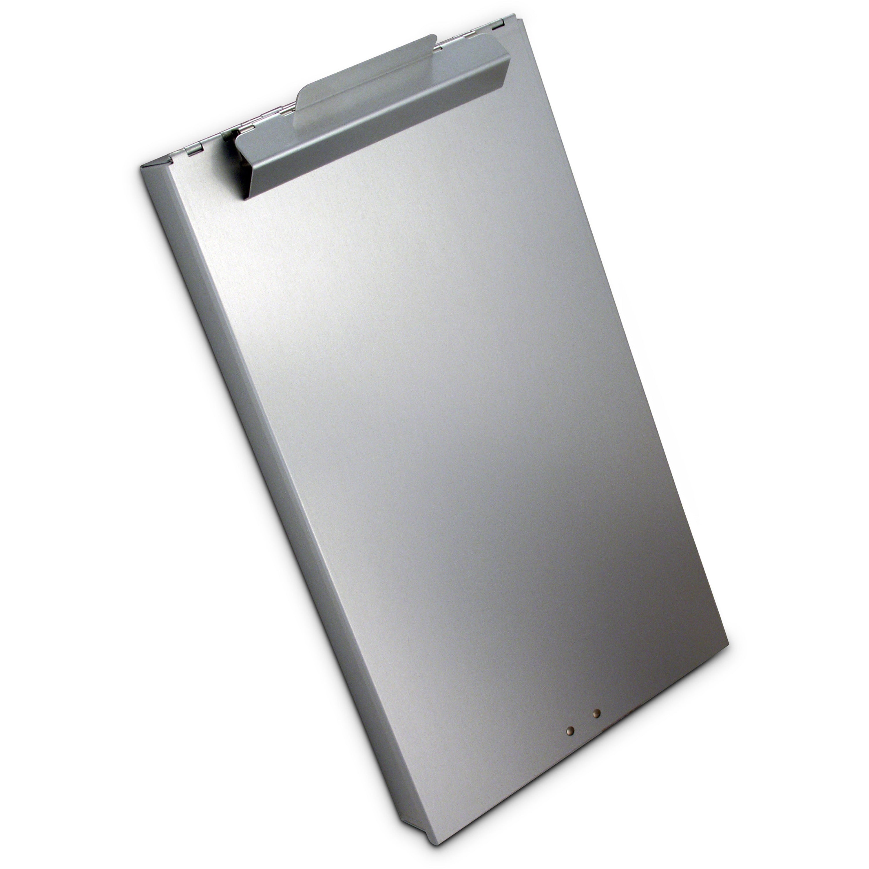 Saunders Cruiser Mate Form Holder with Storage - 1" Clip Capacity - Top Opening - 8 1/2" x 14" - Aluminum - Gray - 1 Each - 2