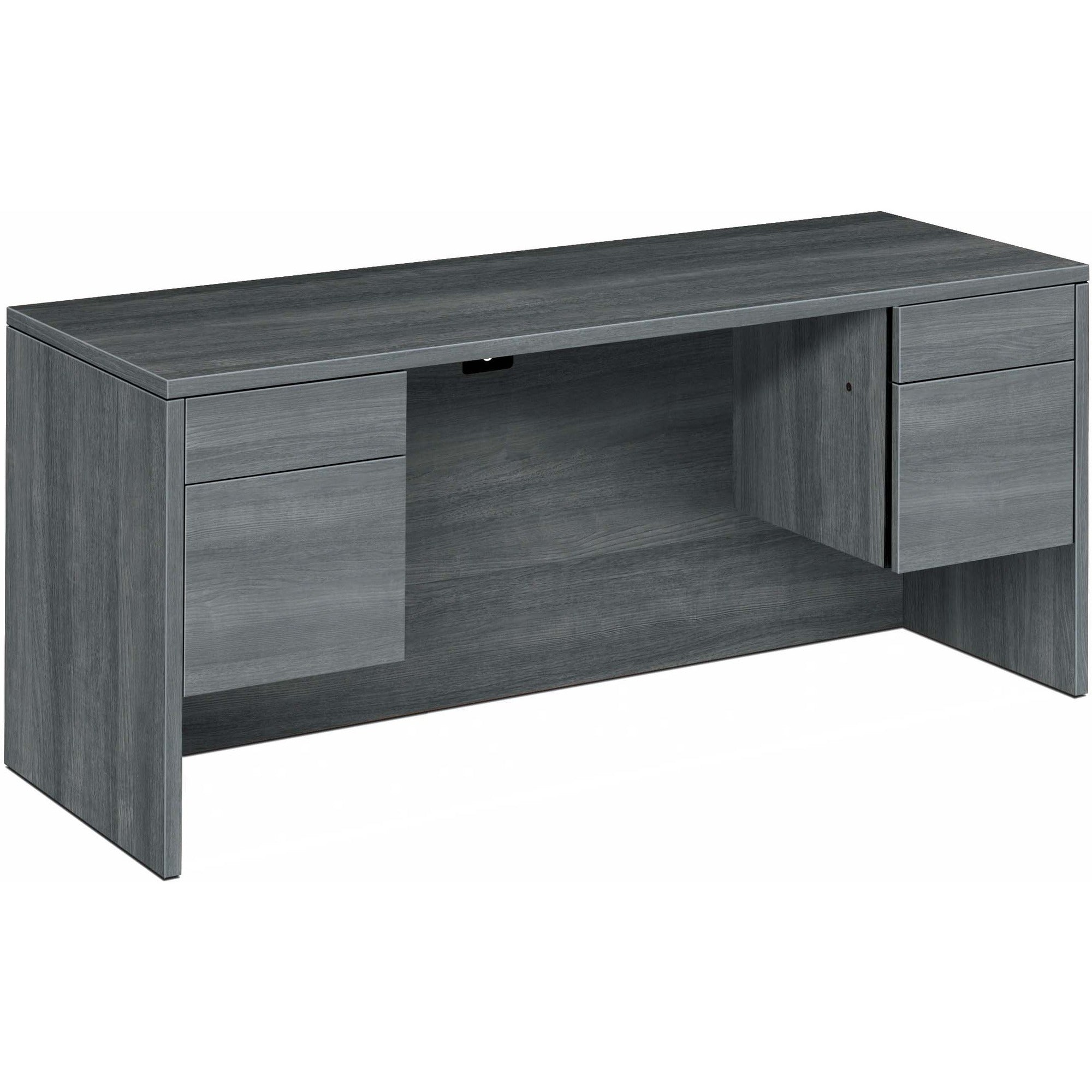hon-10500-h10565-credenza-60-x-24295-4-x-box-file-drawers-finish-sterling-ash_hon10565ls1 - 1