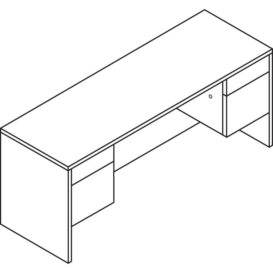 hon-10500-h10565-credenza-60-x-24295-4-x-box-file-drawers-finish-sterling-ash_hon10565ls1 - 2
