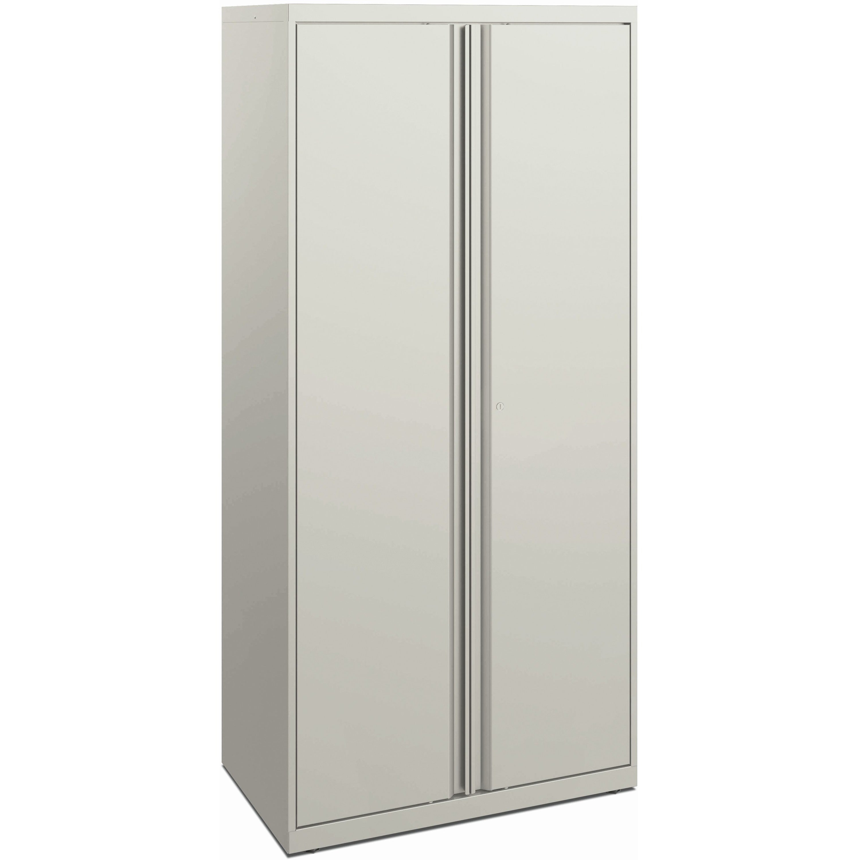 hon-flagship-hfmsc186430rwb-storage-cabinet-30-x-64-lockable-leveling-glide-removable-lock-key-lock-modular-loft-loft_honsc186430lglo - 1