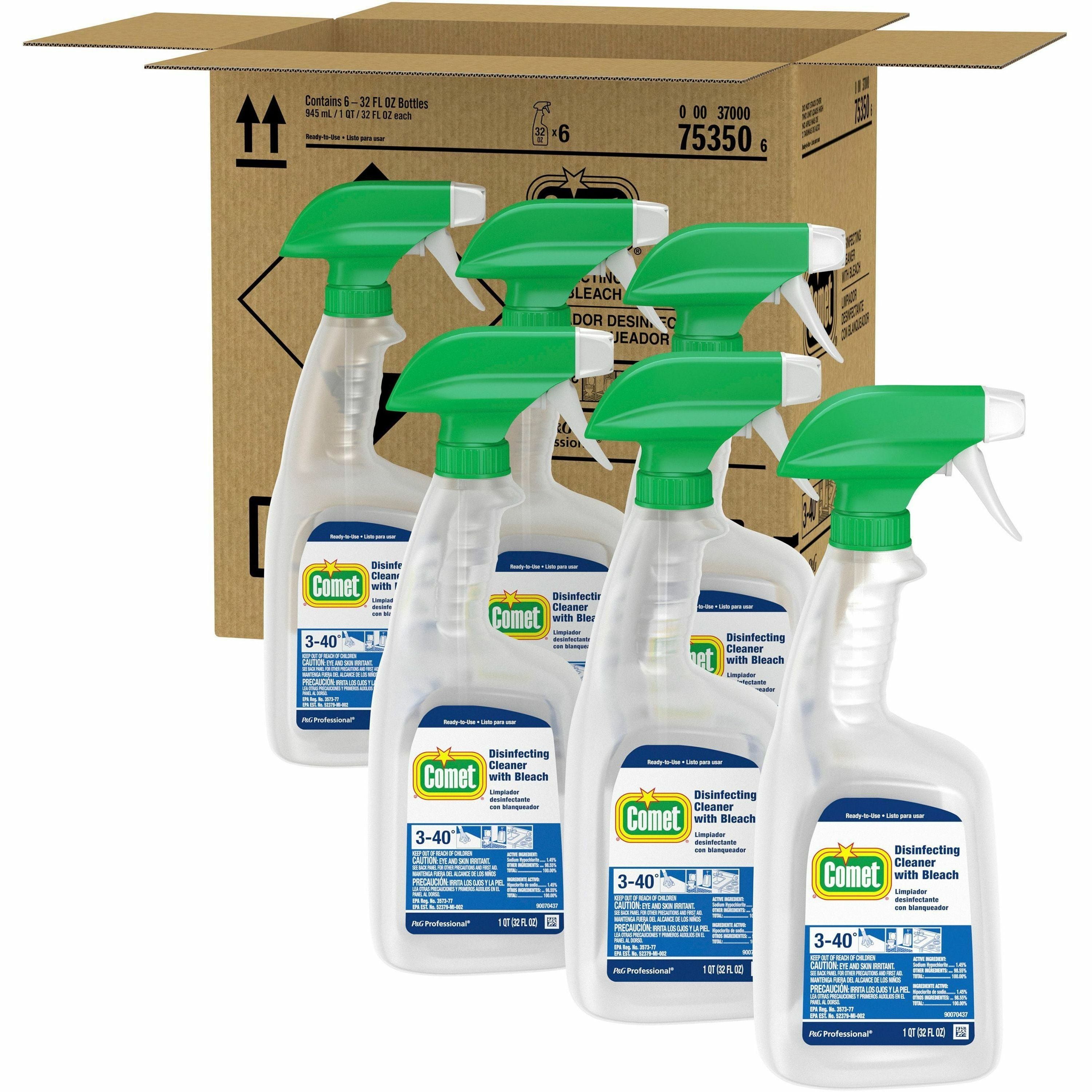 comet-disinfecting-cleaner-spray-ready-to-use-32-fl-oz-1-quart-fresh-scent-6-carton-disinfectant-heavy-duty-non-abrasive-multi_pgc75350ct - 1