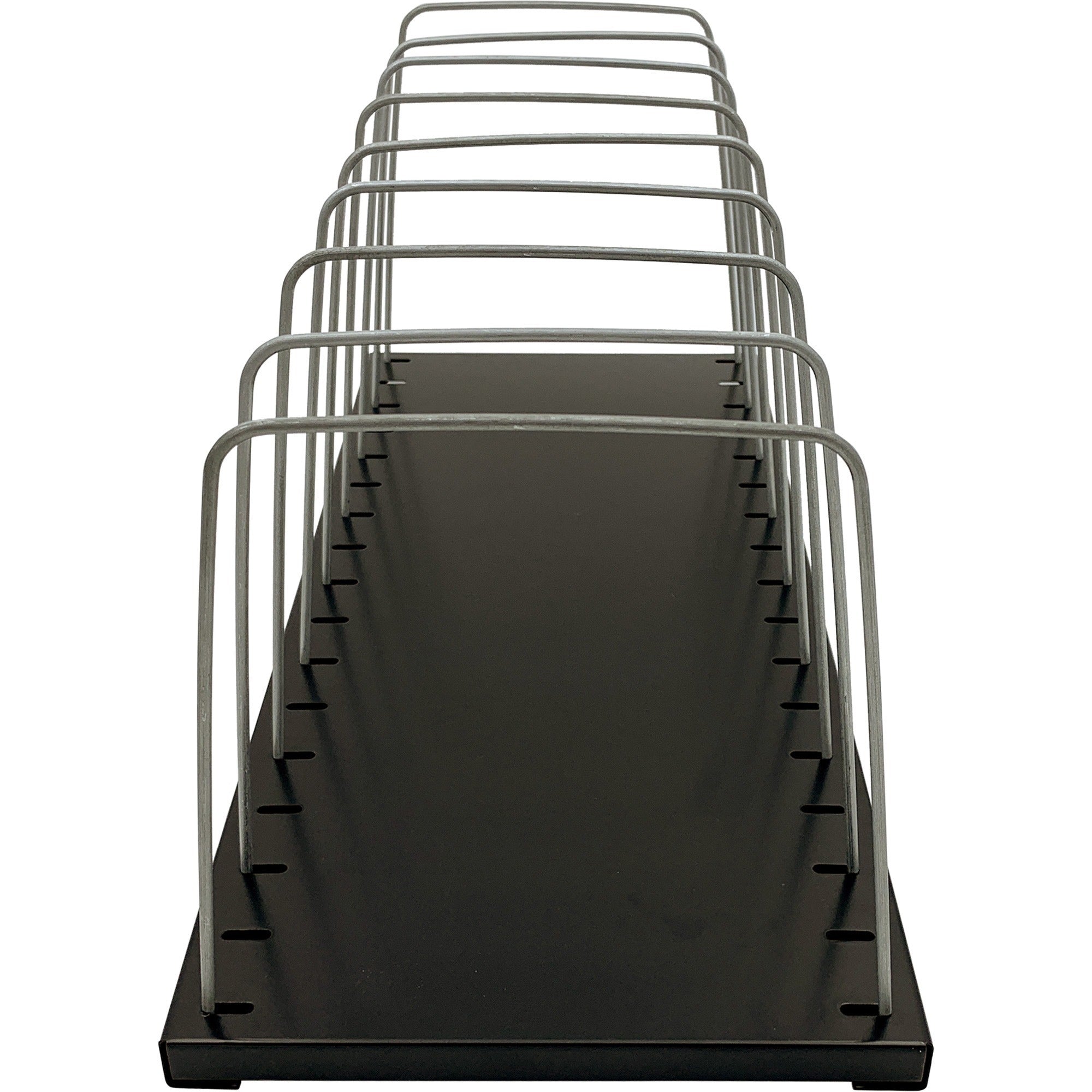 huron-metal-wire-vertical-slots-organizer-sorter-8-compartments-vertical-75-height-x-183-width-x-8-depth-black-1-each_hurhasz0158 - 2