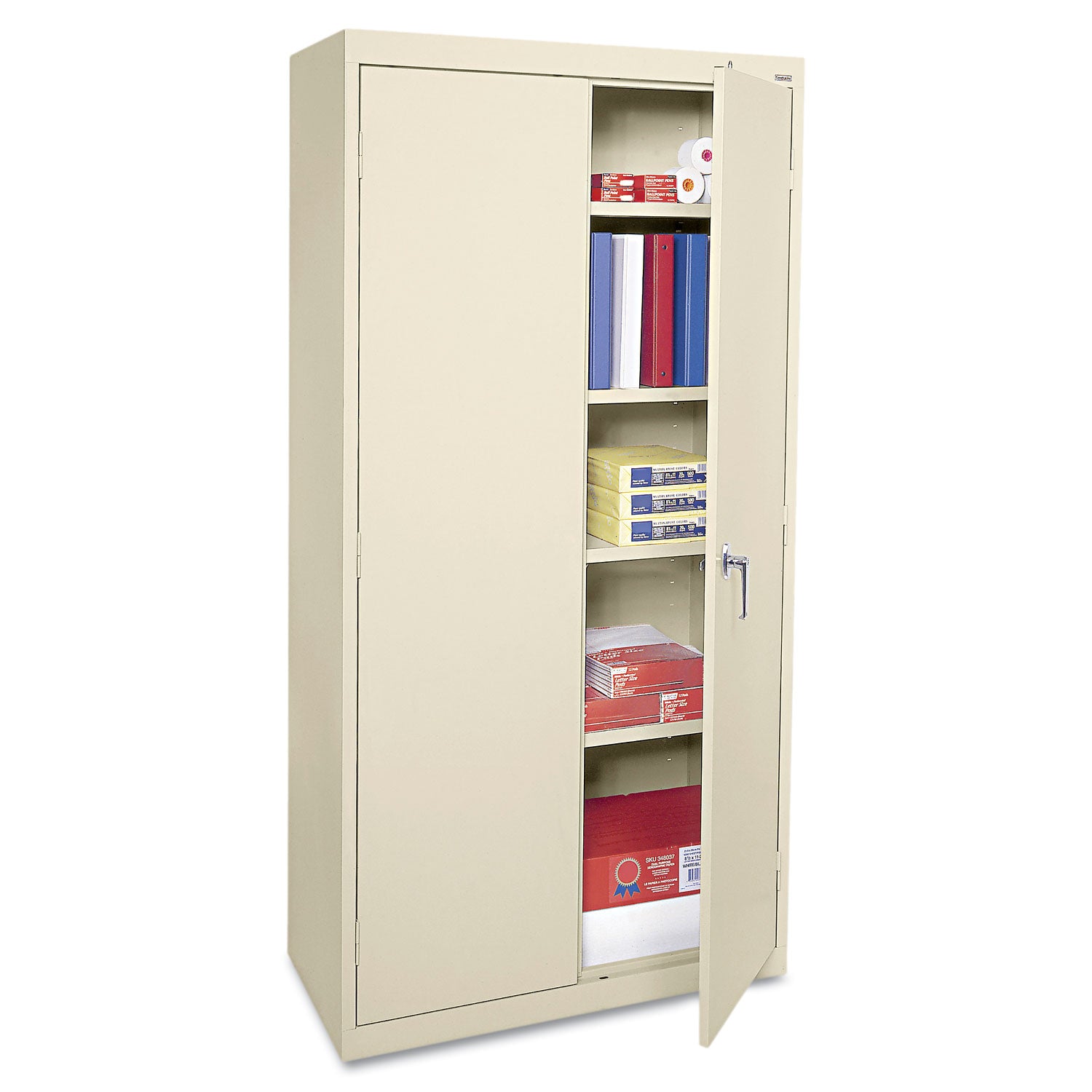 Economy Assembled Storage Cabinet, 36w x 18d x 72h, Putty -