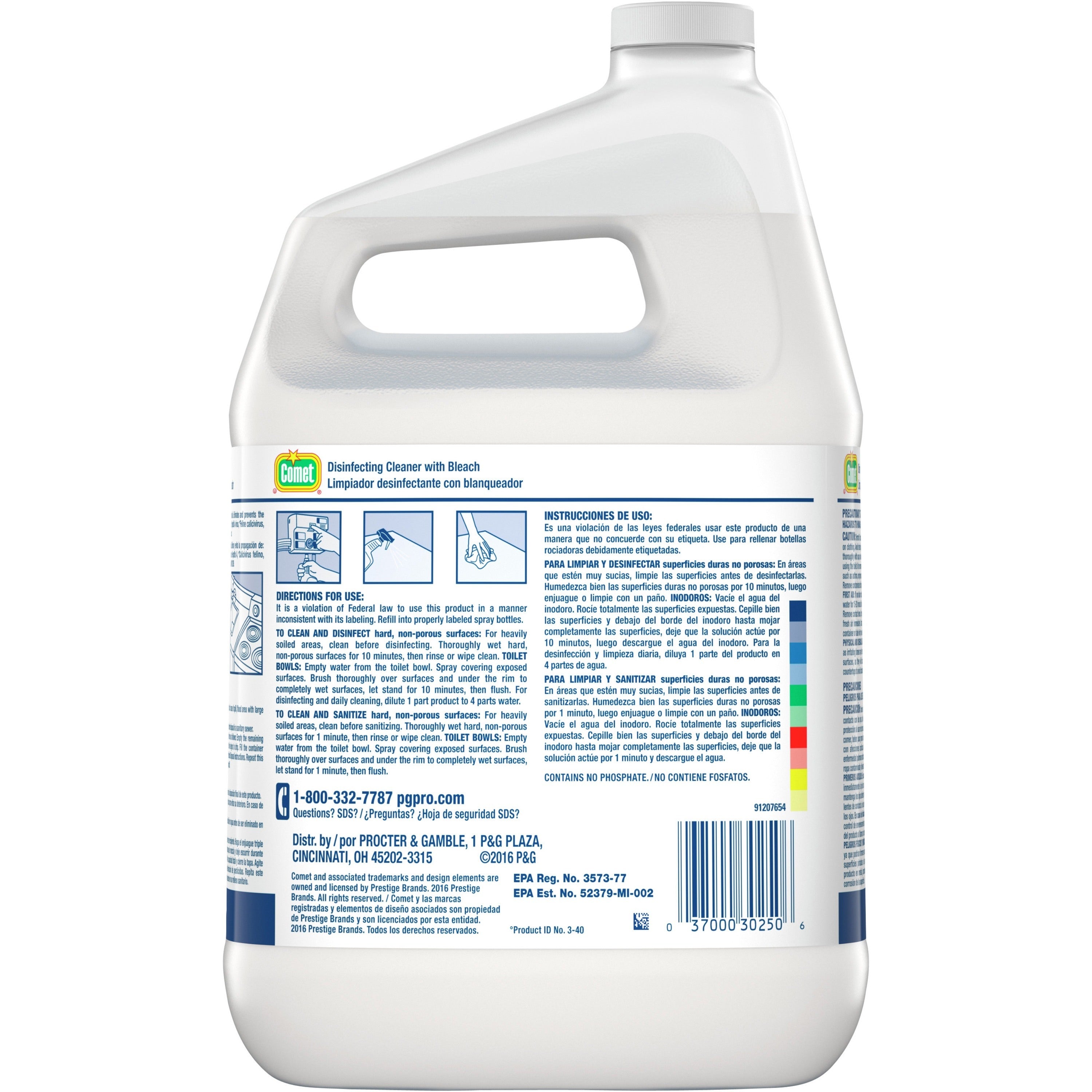 comet-disinfecting-cleaner-with-bleach-concentrate-128-fl-oz-4-quart-3-carton-heavy-duty-non-abrasive-clear_ppl30250 - 2