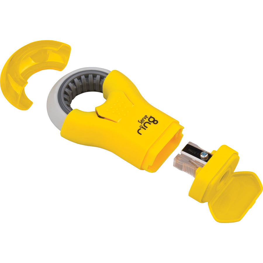 serve-ring-eraser-&-sharpener-plastic-multicolor-1-each_srvring8ktkr - 2
