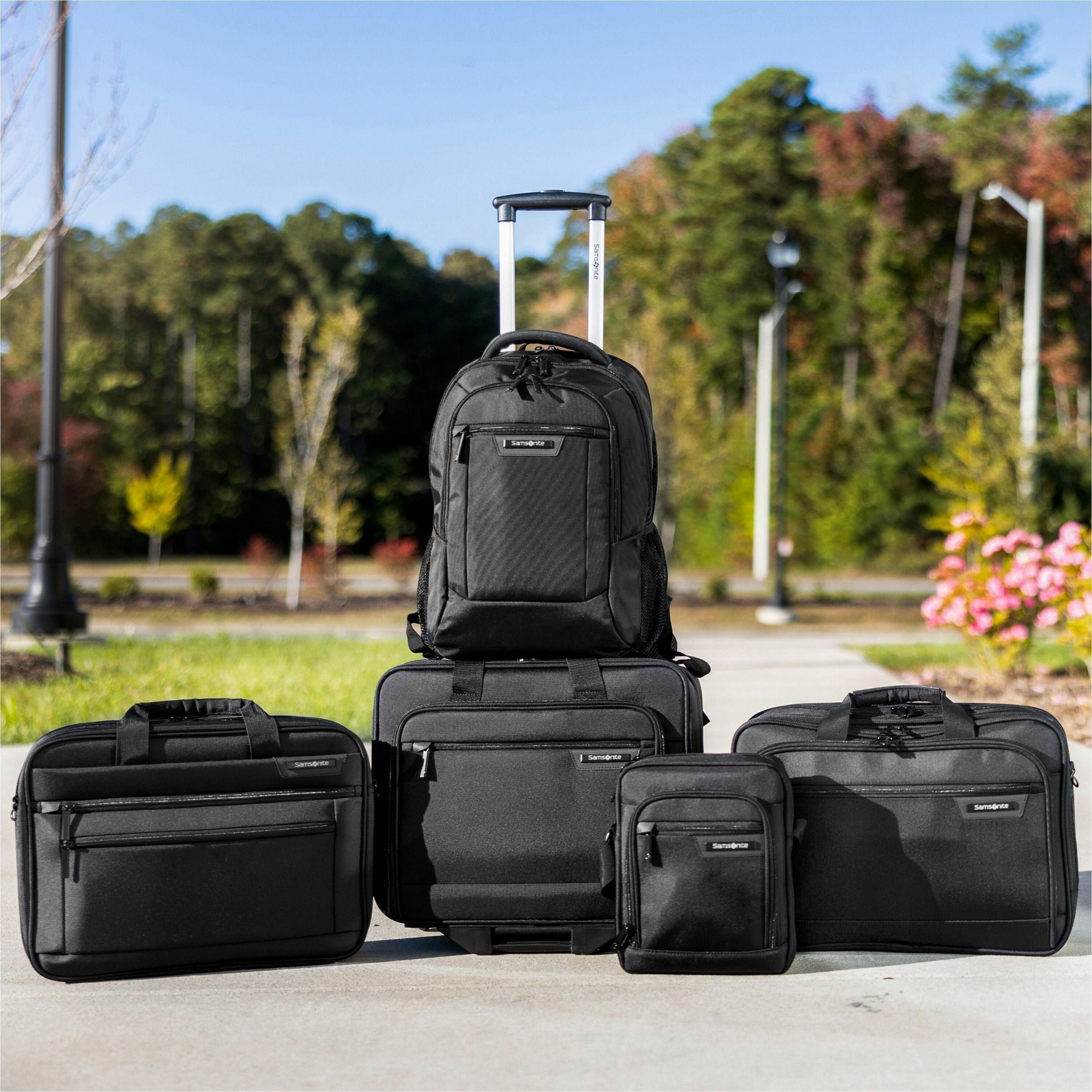 Samsonite Classic Business 2.0 Carrying Case (Briefcase) for 15.6" Notebook, Smartphone, Pen, Business Card, Document, Accessories, Tablet PC - Black - Polyester Body - Handle, Carrying Strap, Shoulder Strap - 12" Height x 17" Width x 6" Depth - 1 Pa