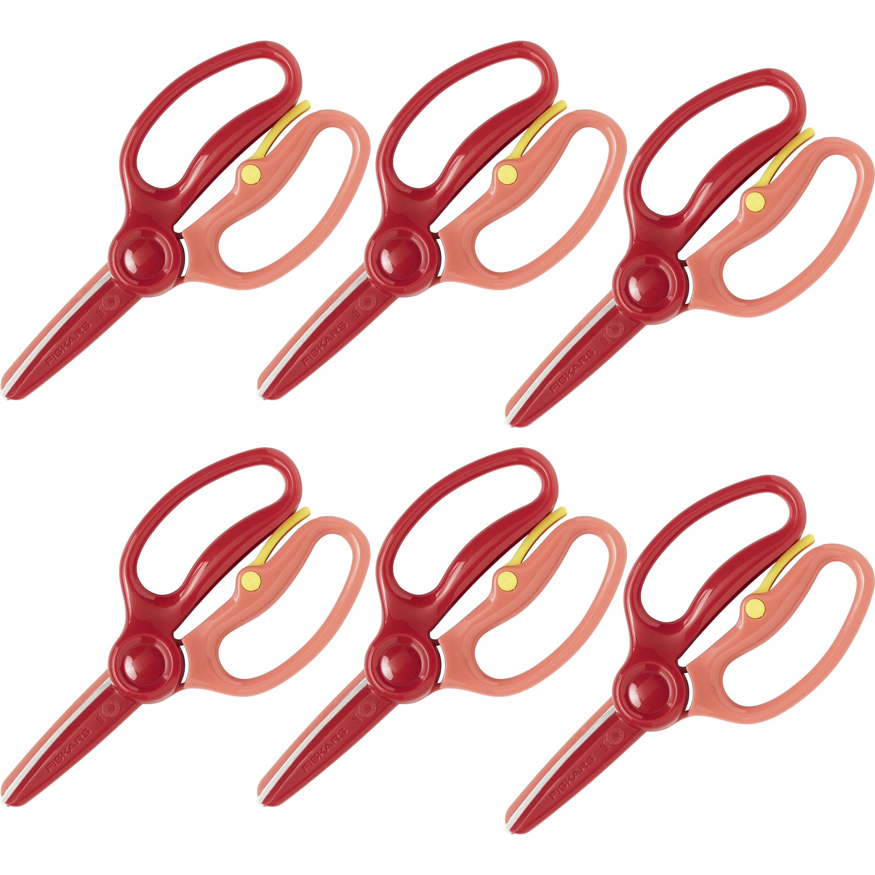 fiskars-preschool-training-scissors-left-right-metal-blunted-tip-bright-assorted-72-carton_fsk1949001025ct - 1