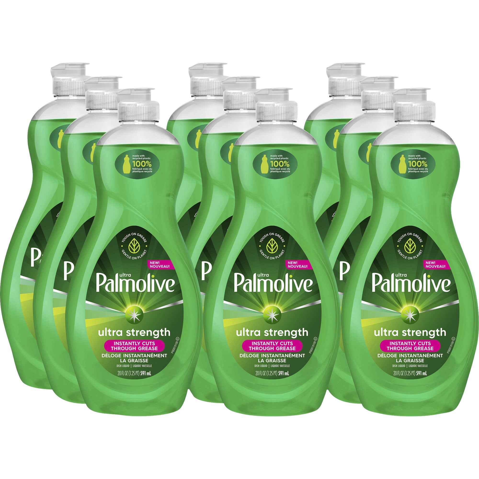 Palmolive Original Ultra Liquid Dish Soap - 20 fl oz (0.6 quart) - 9 / Carton - Biodegradable, Phosphate-free, Paraben-free, Eco-friendly - Green - 1