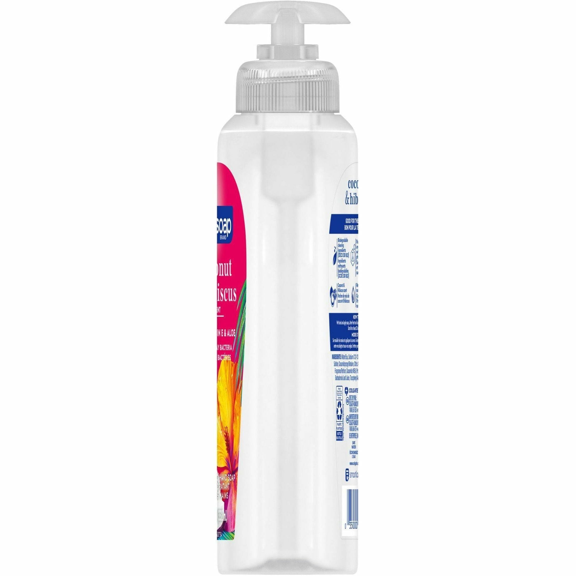 softsoap-coconut-hand-soap-coconut-&-hibiscus-scentfor-113-fl-oz-3327-ml-pump-bottle-dispenser-bacteria-remover-dirt-remover-hand-skin-moisturizing-refillable-recyclable-paraben-free-phthalate-free-biodegradable-1-each_cpcus07157a - 2