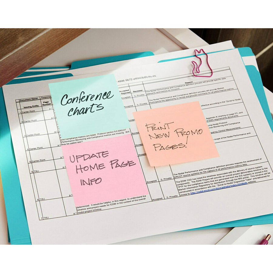 post-it-super-sticky-notes-cubes-3-x-3-square-400-sheets-per-pad-multicolor-sticky-adhesive-1-each_mmm2027pas - 2