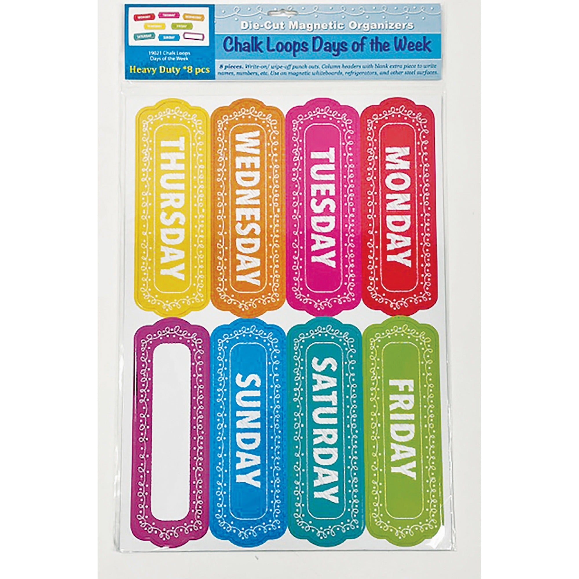 ashley-magnetic-chalkboard-days-of-the-week-8-write-on-wipe-off-1-each-multicolor_ash19021 - 1