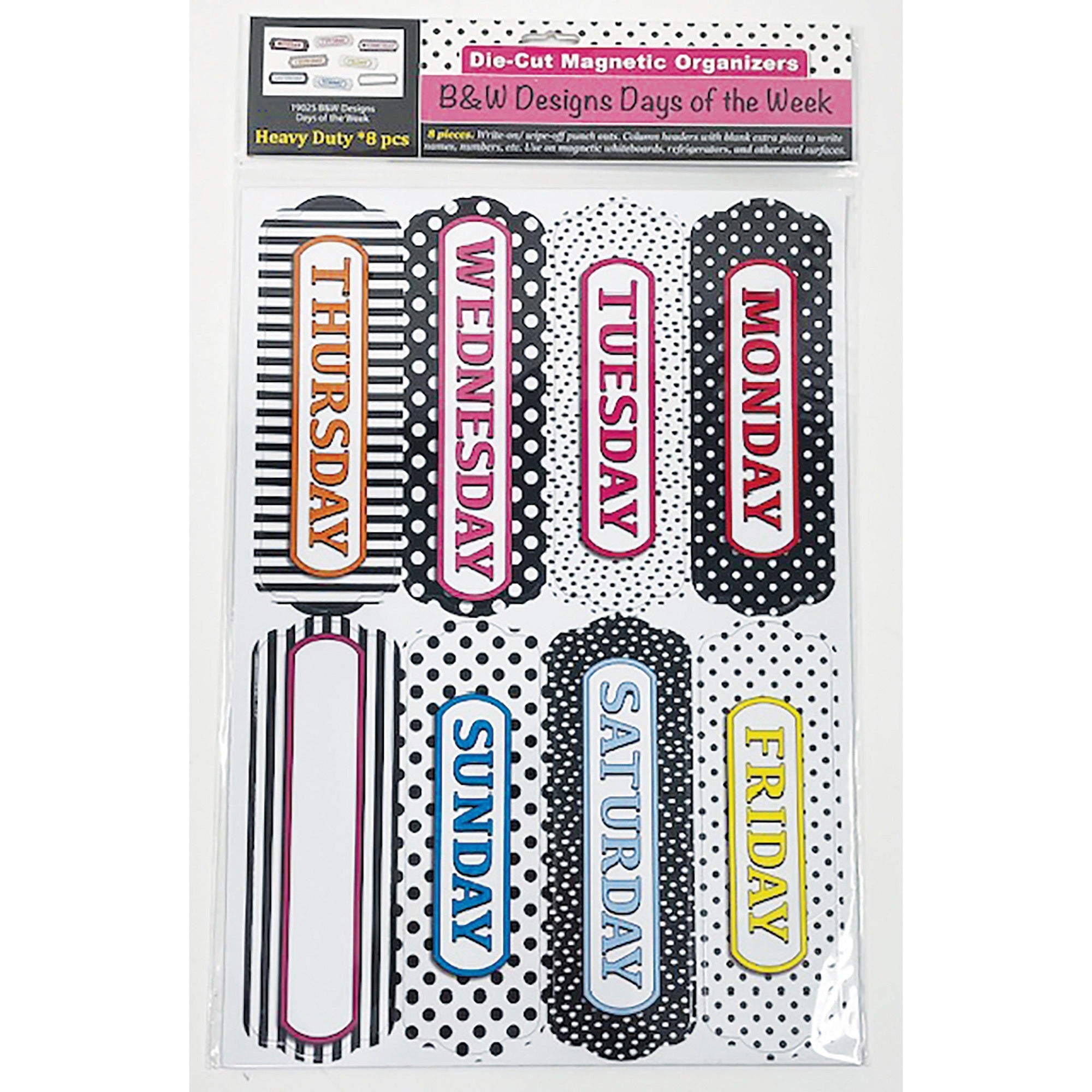 ashley-magnetic-chalkboard-days-of-the-week-8-write-on-wipe-off-1-each-multicolor_ash19025 - 1
