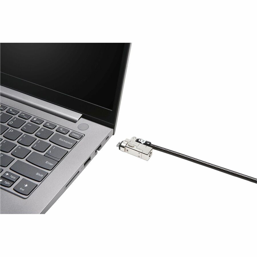 Kensington Slim NanoSaver 2.0 Keyed Laptop Lock - Keyed Lock - Carbon Steel - 5.91 ft - For Notebook - 2