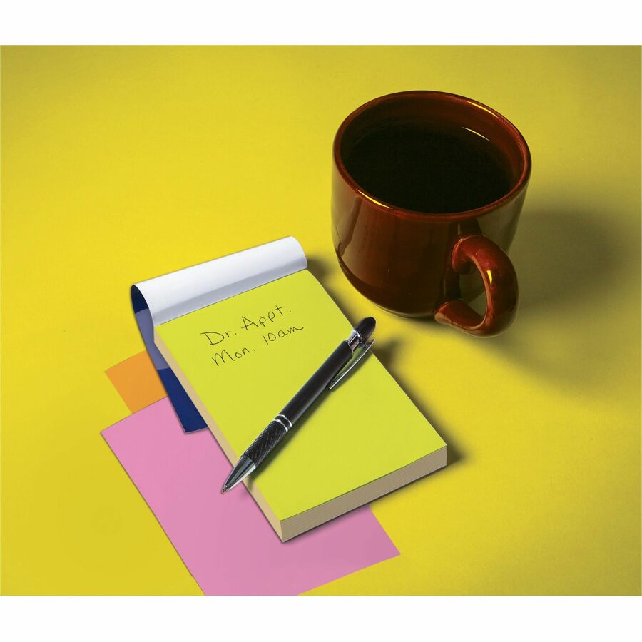 pacon-note-pad-4-x-6-rectangle-100-sheets-per-pad-unruled-assorted-recyclable-compact-1-each_pacpmmk11508 - 2