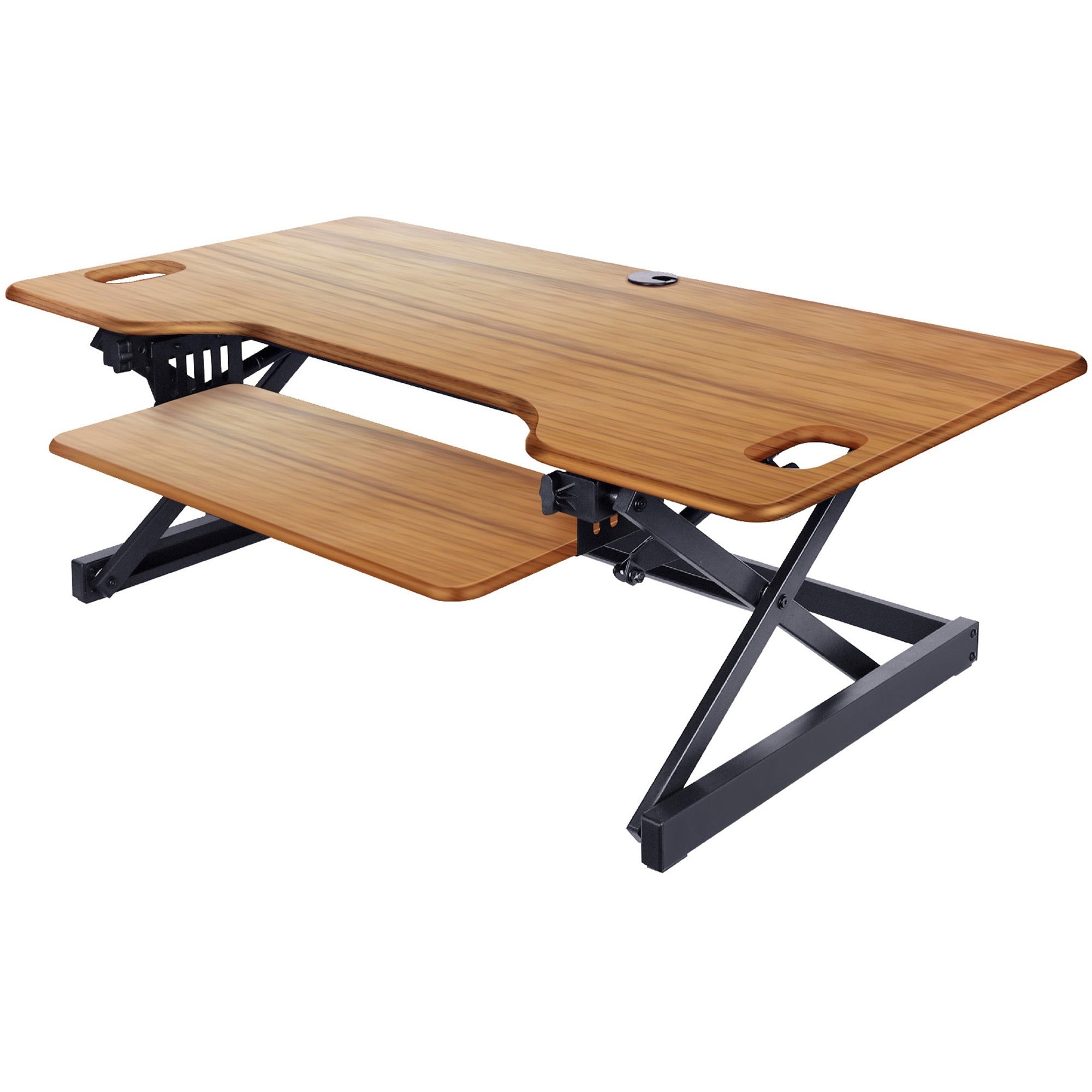 rocelco-dadrt-46-sit-stand-desk-riser-desktop-teak_rclrdadrt46 - 1