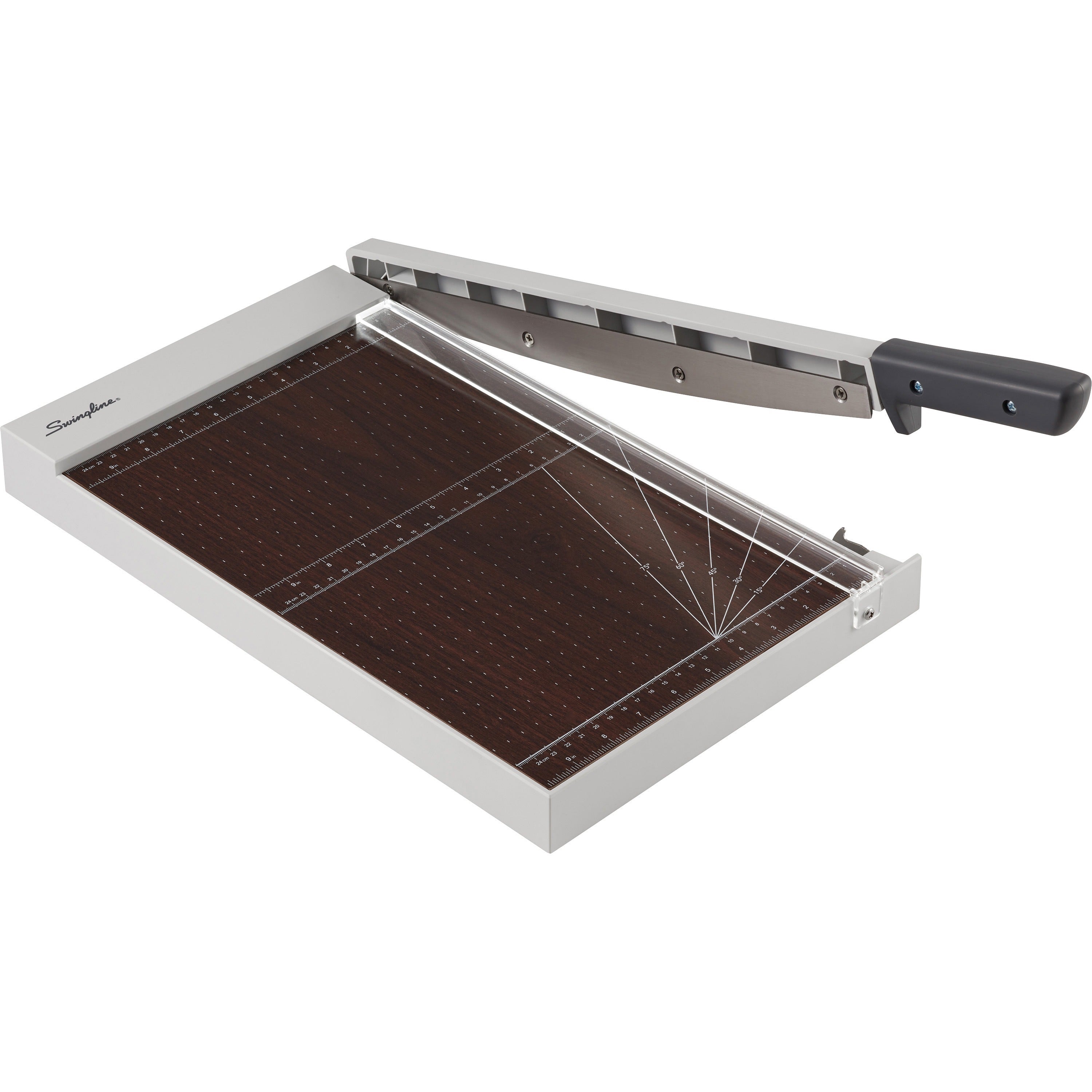 swingline-classiccut-guillotine-wood-trimmer-10-sheet-cutting-capacity-15-cutting-length-safety-latch-solid-wood-gray-1-each_swi10012 - 1