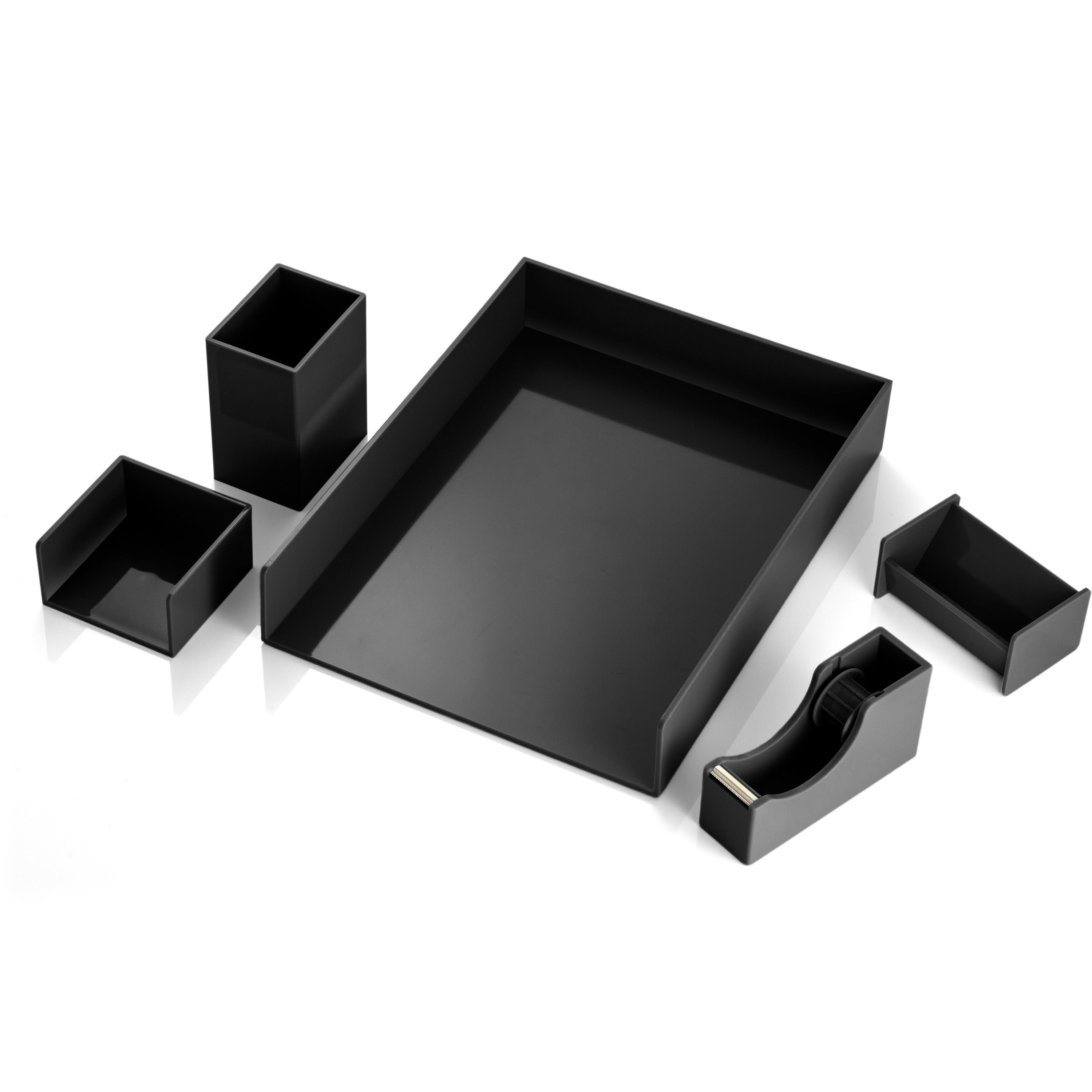 officemate-desk-organizer-set-7-height-x-7-width-x-11-depthdesktop-black-1-each_oic21546 - 1