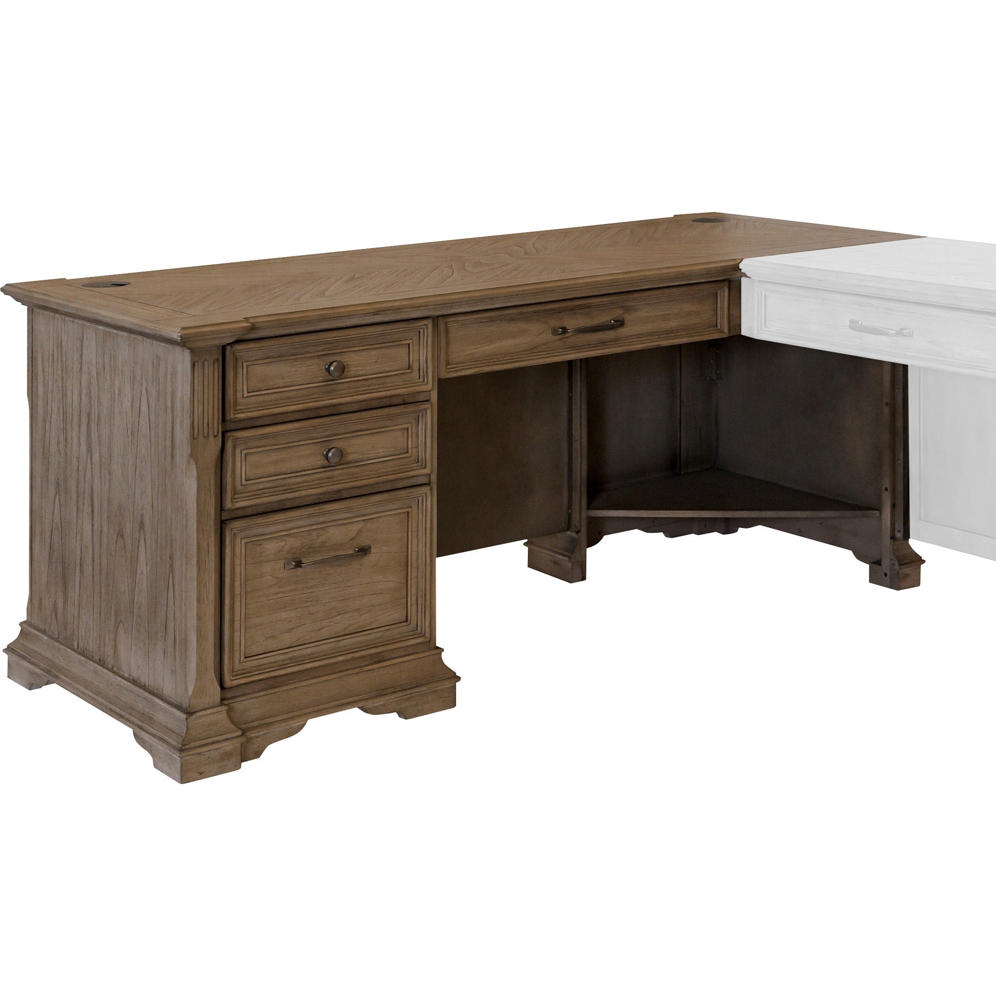 Martin Bristol Desk with Pedestal Box 1 of 2 - 68" x 30"30" - 4 x Storage Drawer(s)