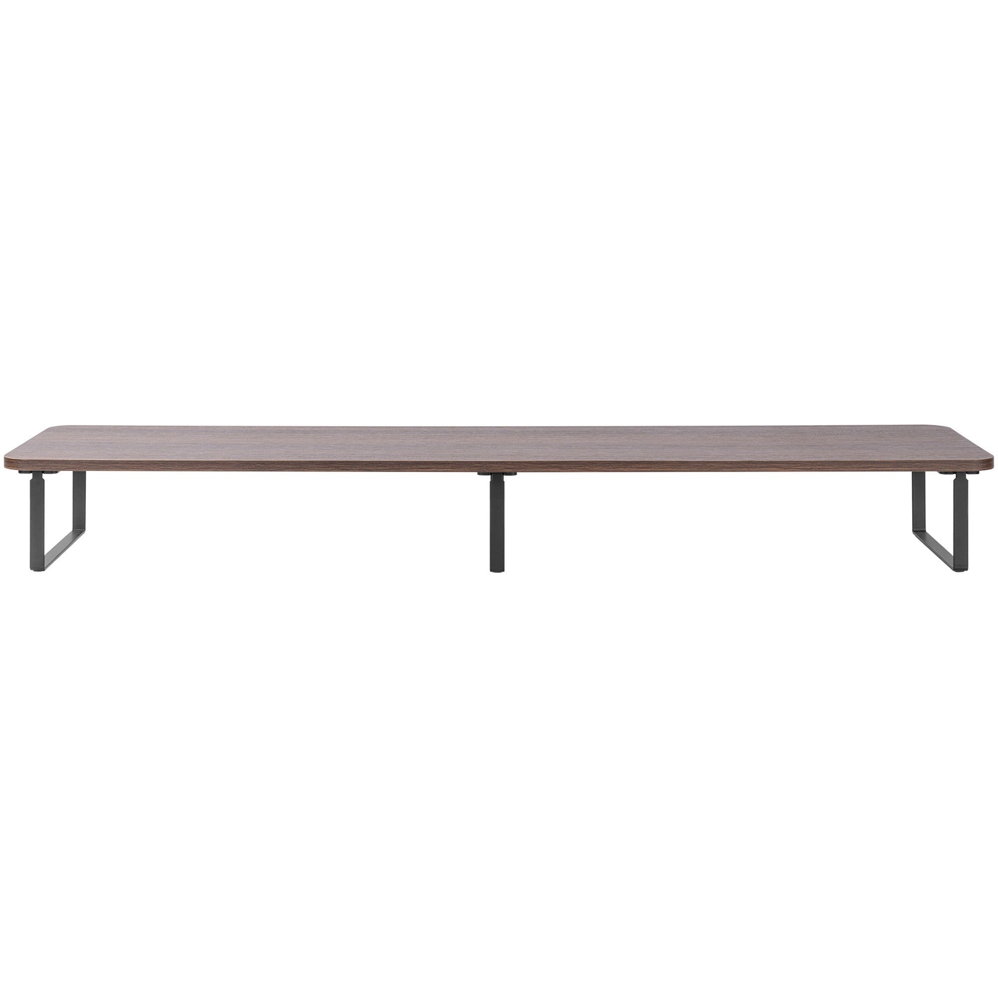 lorell-quick-install-monitor-laptop-riser-48-height-x-394-width-x-102-depth-powder-coated-steel-particleboard-silicone-teak_llr99557 - 2