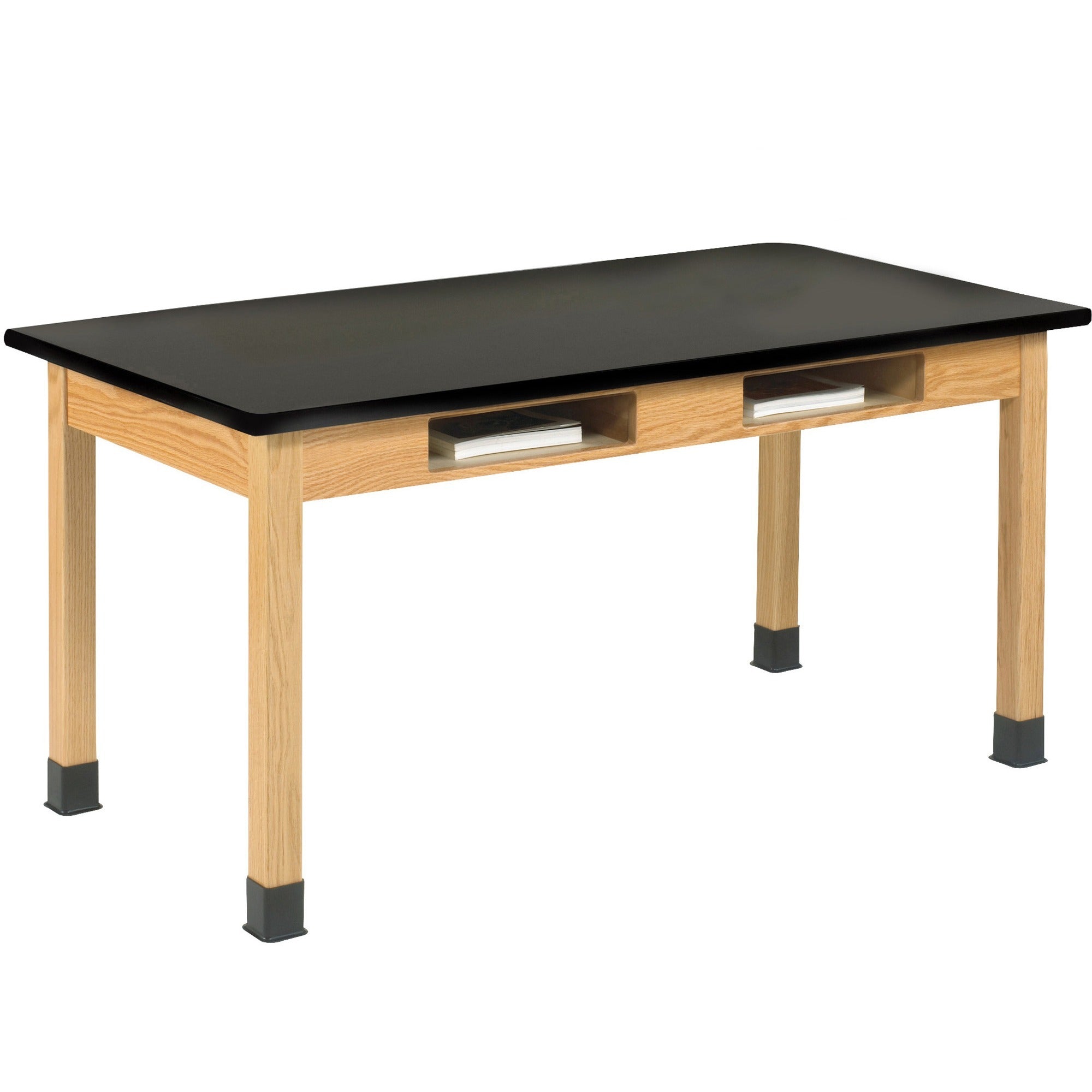 diversified-spaces-perpetulab-wooden-leg-science-table-with-plain-apron-for-table-toprectangle-top-square-leg-base-4-legs-500-lb-capacity-x-48-table-top-width-x-24-table-top-depth-x-025-table-top-thickness-30-height-assembly-requir_dvwc7102bk30n - 1
