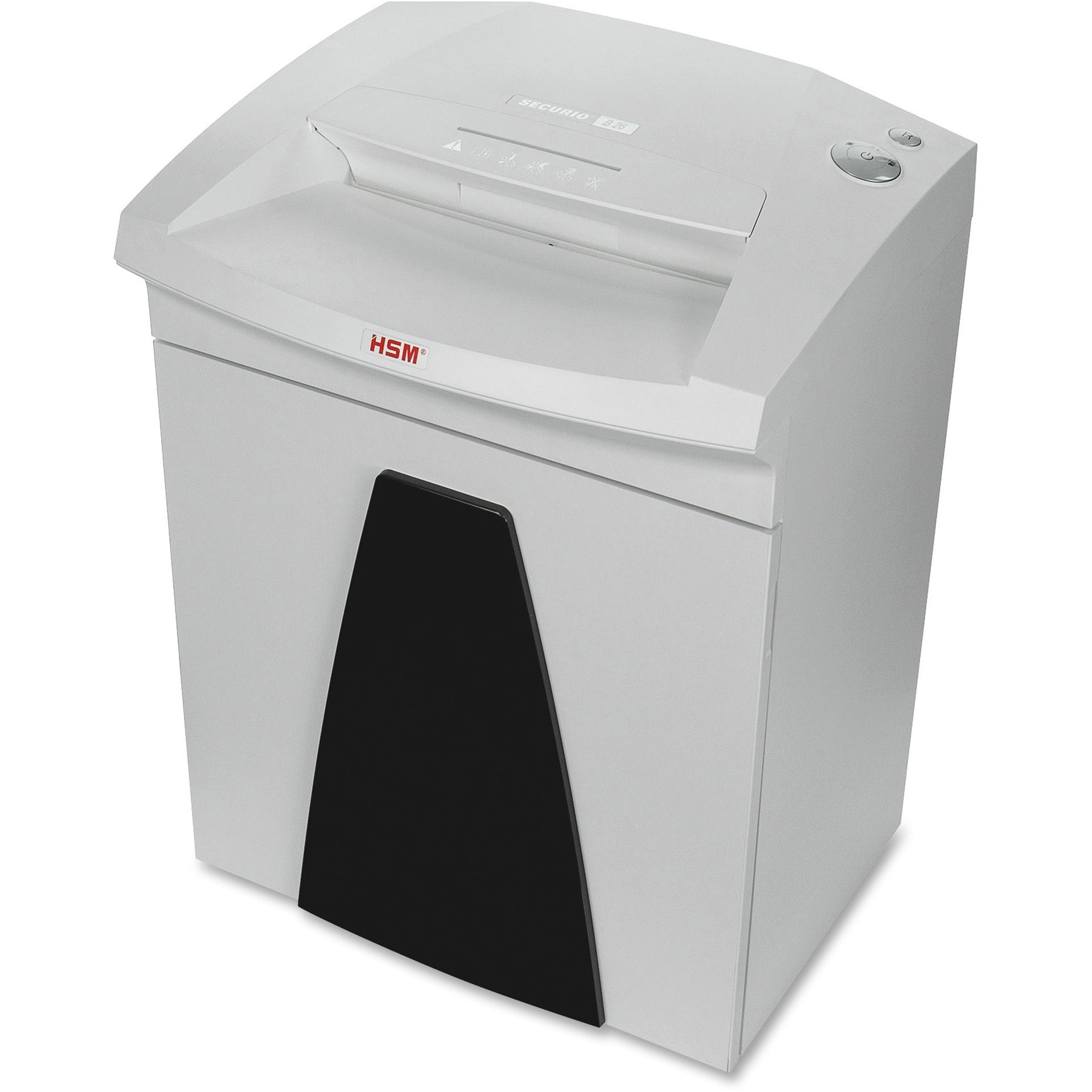 hsm-securio-b26-3-16-x-1-1-8-continuous-shredder-particle-cut-16-per-pass-for-shredding-paper-paper-clip-staples-cd-dvd-credit-card-0188-x-1125-shred-size-p-4-o-3-t-4-e-3-f-1-1220-throat-1450-gal-wastebin-capacity-wh_hsm1803113 - 2