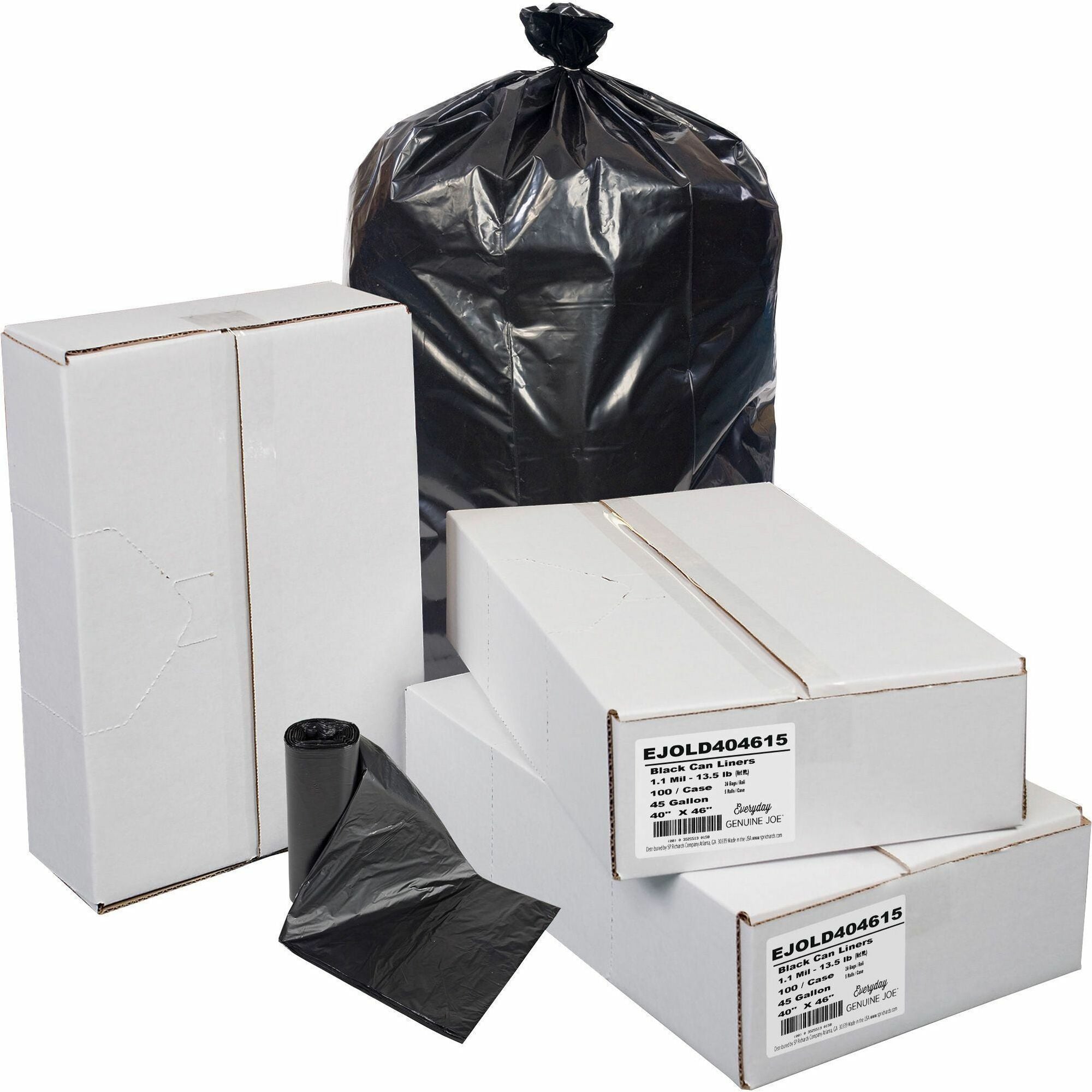 everyday-genuine-joe-low-density-can-liners-45-gal-capacity-40-width-x-46-length-110-mil-28-micron-thickness-low-density-black-resin-100-carton-office-waste-receptacle-recycled_ejold404615 - 1