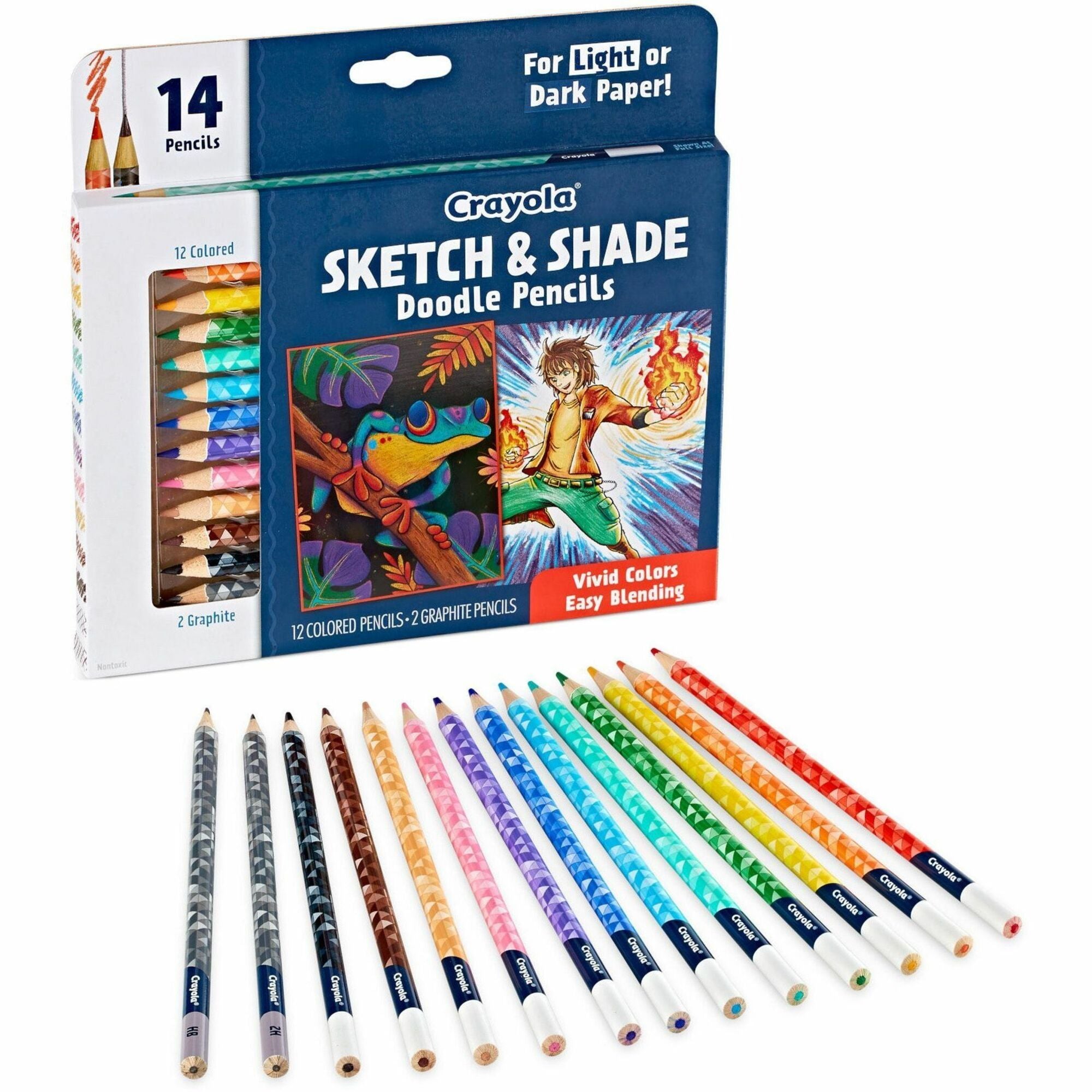 crayola-sketch-&-shade-doodle-pencils-2h-hb-lead-graphite-lead-multicolor-barrel-14-pack_cyo682116 - 1