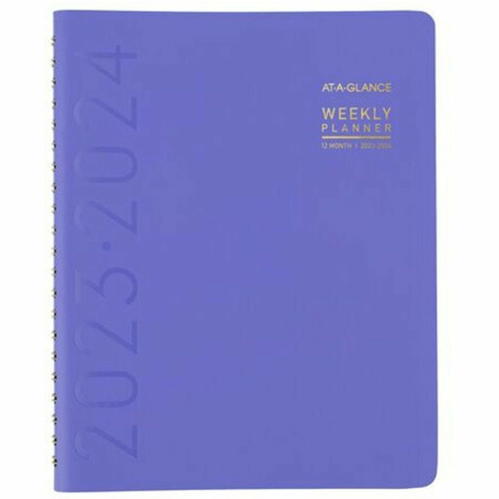 At-A-Glance Contemporary Academic Appointment Planner - Large Size - Academic/Professional - Julian Dates - Weekly, Monthly - 12 Month - July 2023 - June 2024 - 8:00 AM to 5:30 PM - Half-hourly - Monday - Friday - 1 Week, 1 Month Double Page Layout - - 2