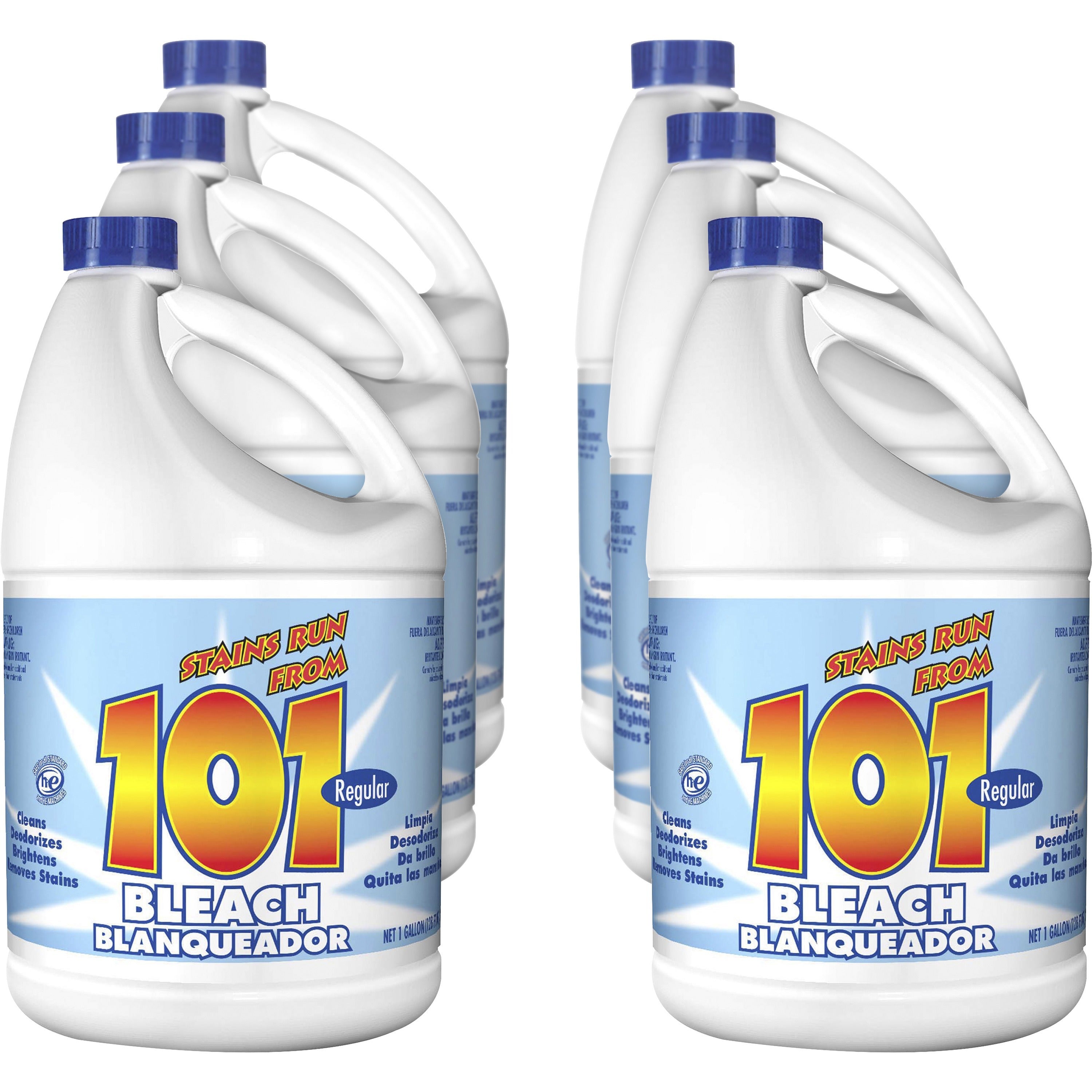 kik-101-regular-bleach-128-fl-oz-4-quart-6-carton-deodorize-clear_kik1100675504ct - 1