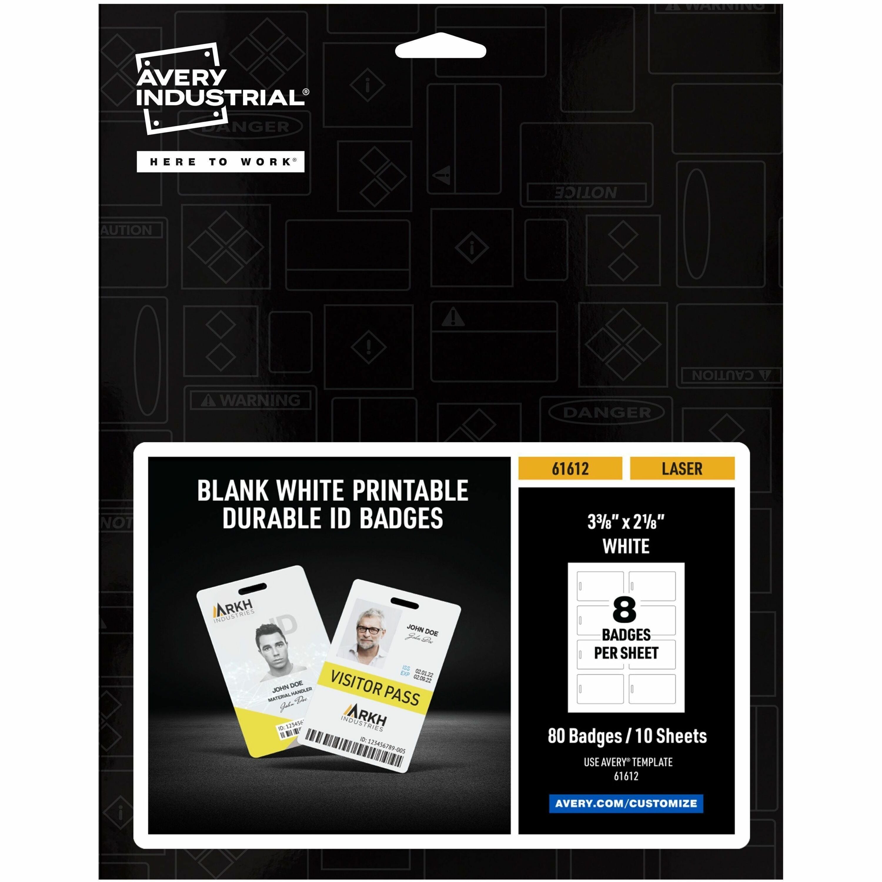 avery-name-badge-80-packaged-quantity-21-width-x-34-height-rectangular-shape-double-sided-durable-hand-writable-printable-water-resistant-chemical-resistant-abrasion-resistant-tear-resistant-uv-resistant-pet-polyester-w_ave61612 - 1