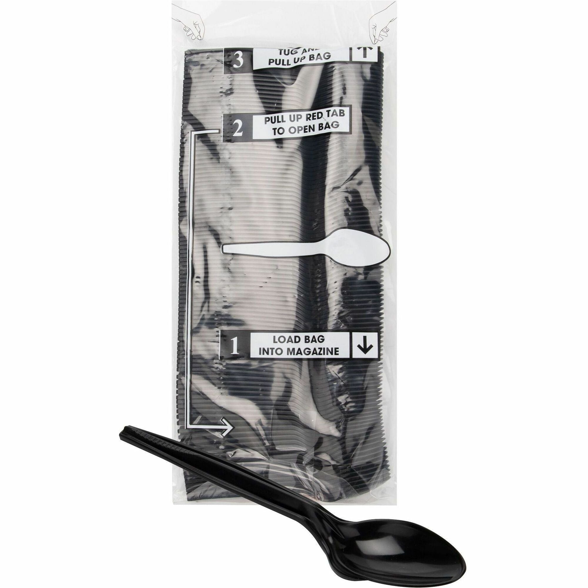 mind-reader-cutlery-dispenser-utensil-refill-100-pack-spoon-kitchen-breakroom-black_emspspoon100 - 1
