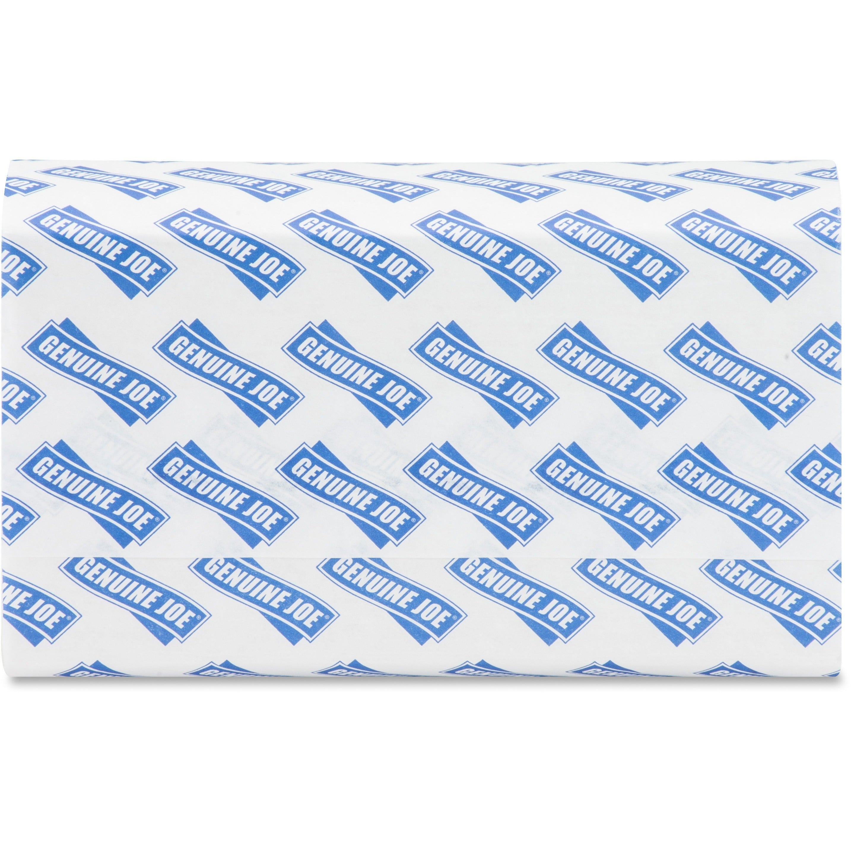 genuine-joe-multifold-towels-1-ply-multifold-920-x-940-white-fiber-embossed-anti-contamination-chlorine-free-absorbent-moisture-resistant-interfolded-for-restroom-public-facilities-washroom-250-per-bundle-960-pallet_gjo21100pl - 2