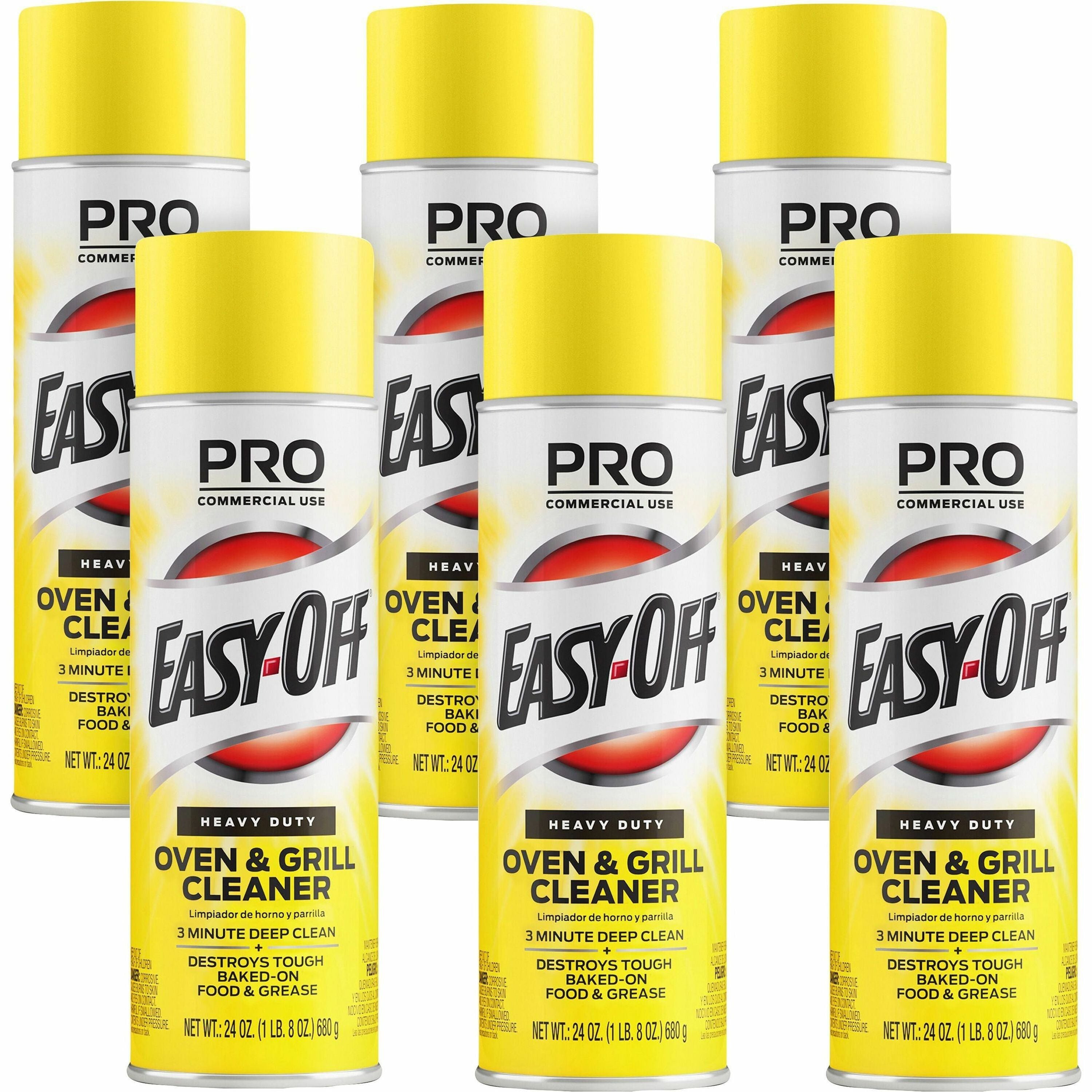 professional-easy-off-heavy-duty-oven-&-grill-cleaner-24-fl-oz-08-quart-lemon-floral-scentaerosol-spray-can-6-carton-heavy-duty-white_rac85261ct - 1