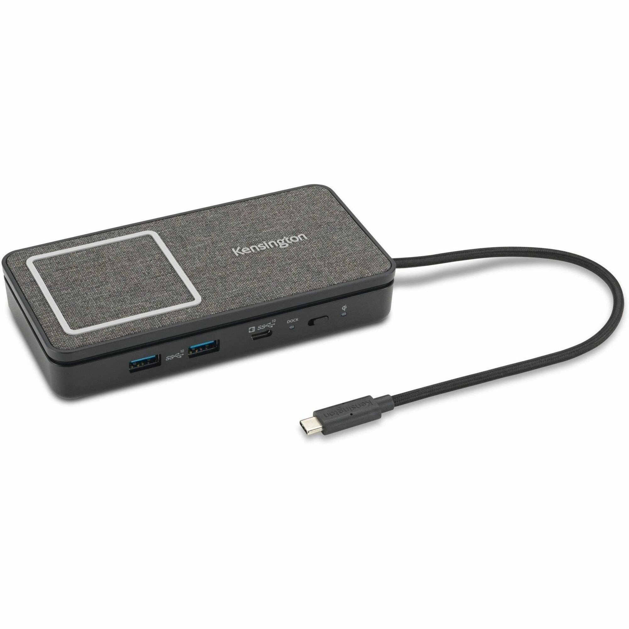 Kensington USB-C Dual 4K Portable Mobile Dock - for Notebook/Tablet/Smartphone/Monitor - USB Type C - 2 Displays Supported - 4K - 3840 x 2160 - USB Type-C - Network (RJ-45) - HDMI - Black - Wired - Ethernet - 85W - Portable - 1