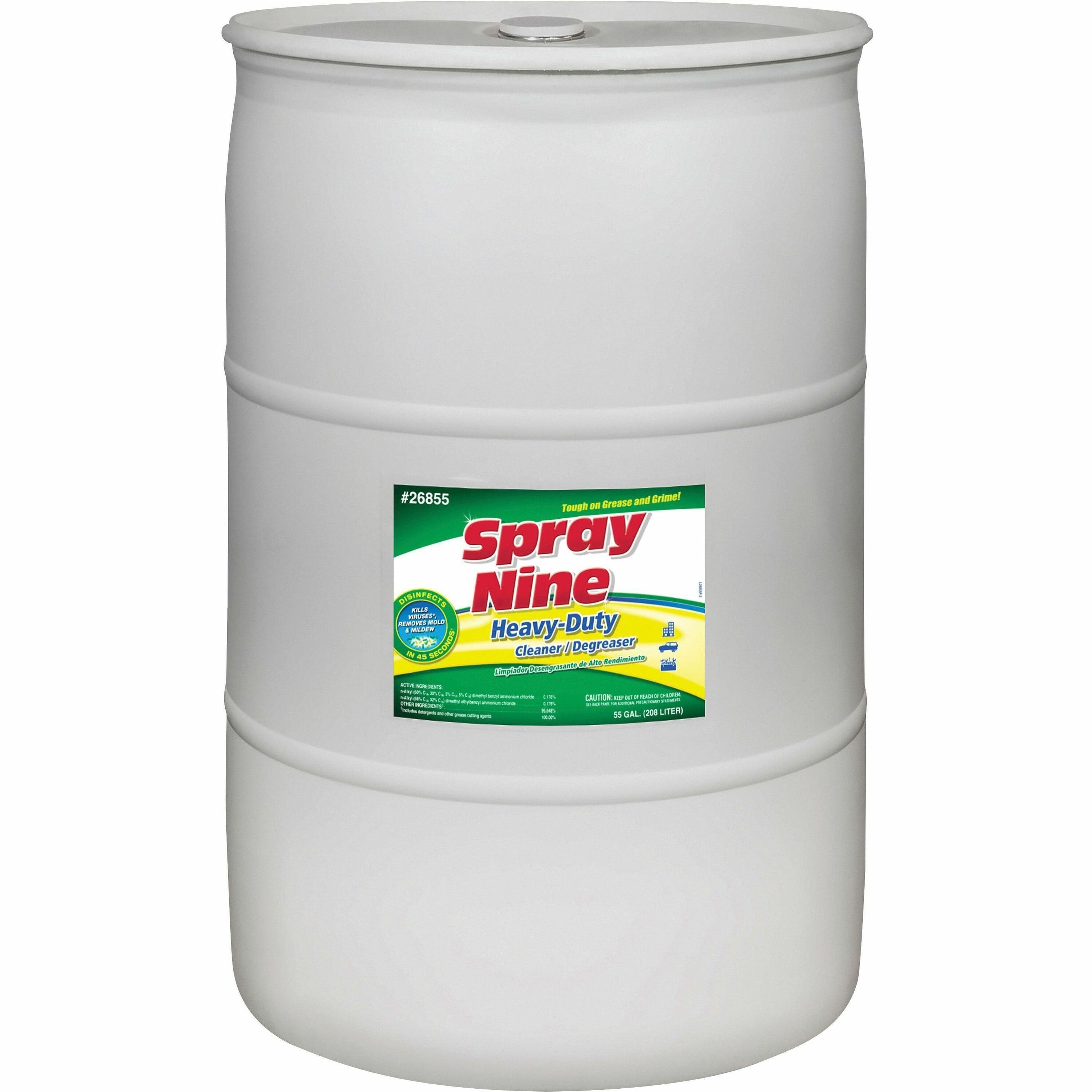 Permatex Spray Nine Cleaner & Disinfectant - Concentrate - 7040 fl oz (220 quart) - 1 Each - Petroleum Free, Solvent-free - Clear