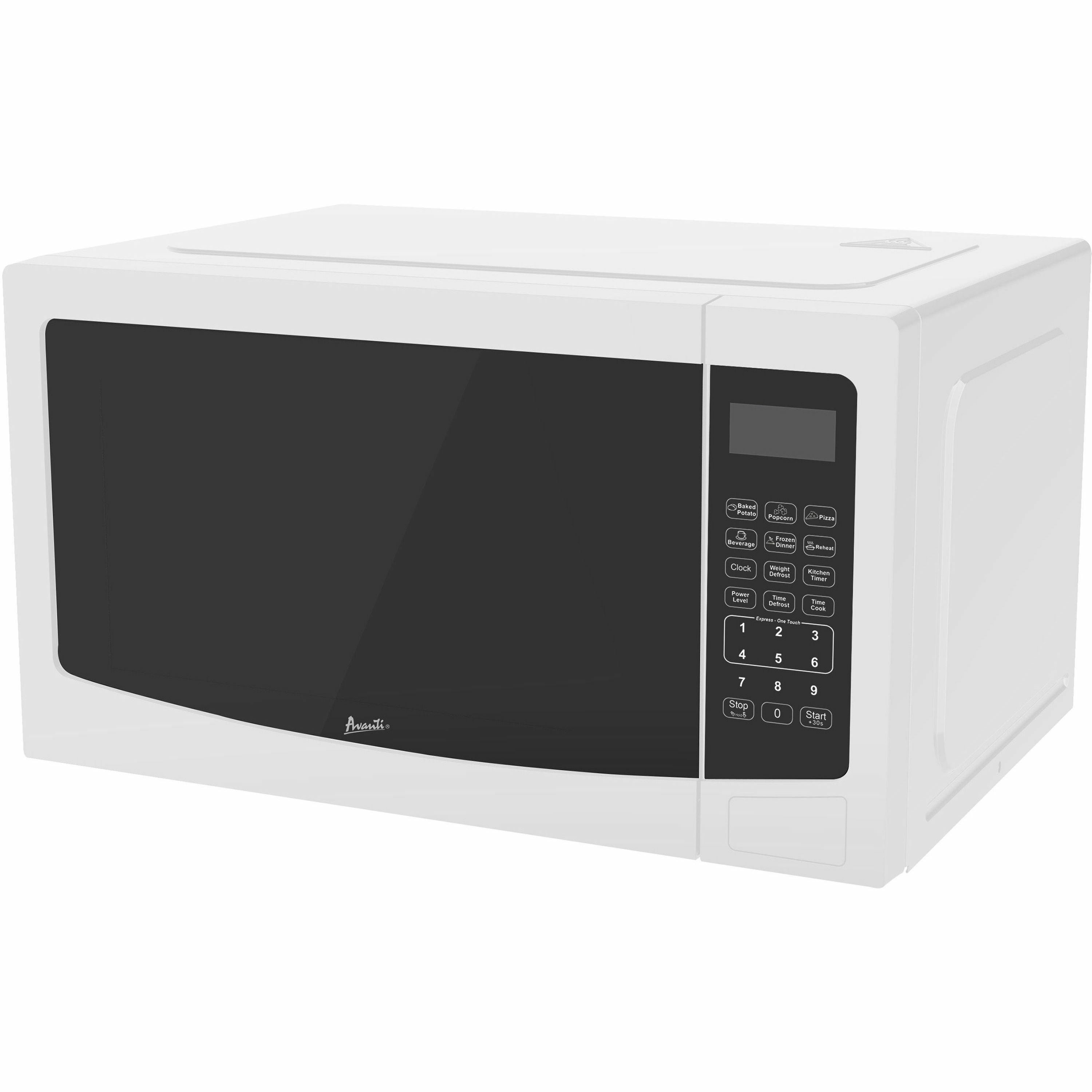 Avanti Microwave Oven - 1.1 ft Capacity - Microwave - 10 Power Levels - 1000 W Microwave Power - Countertop - White