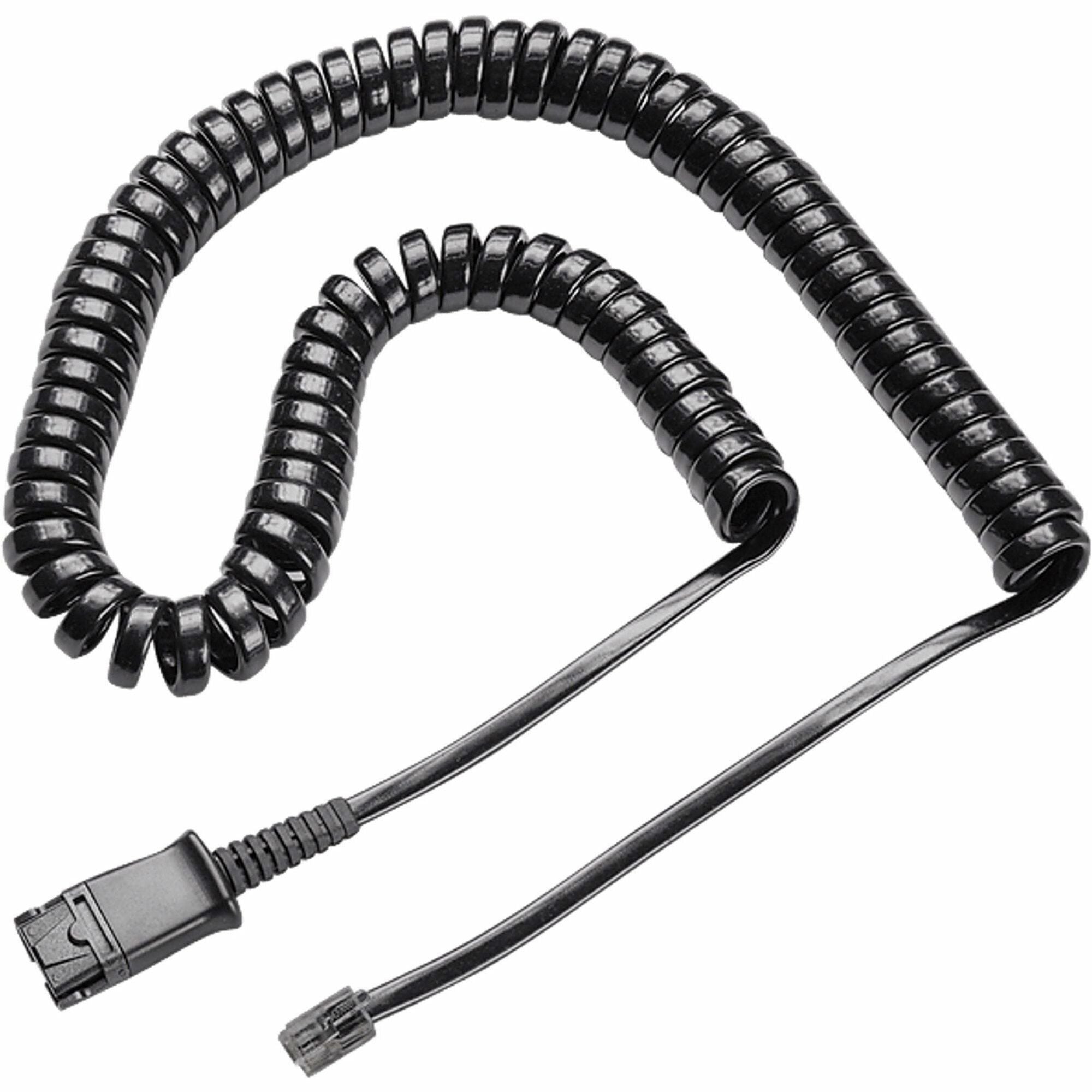 poly-m22-replacement-coil-cord-for-headset-10-ft-quick-disconnect-rj-11-phone-cable-for-phone-headset-black-1-each_hew85r38aa - 1