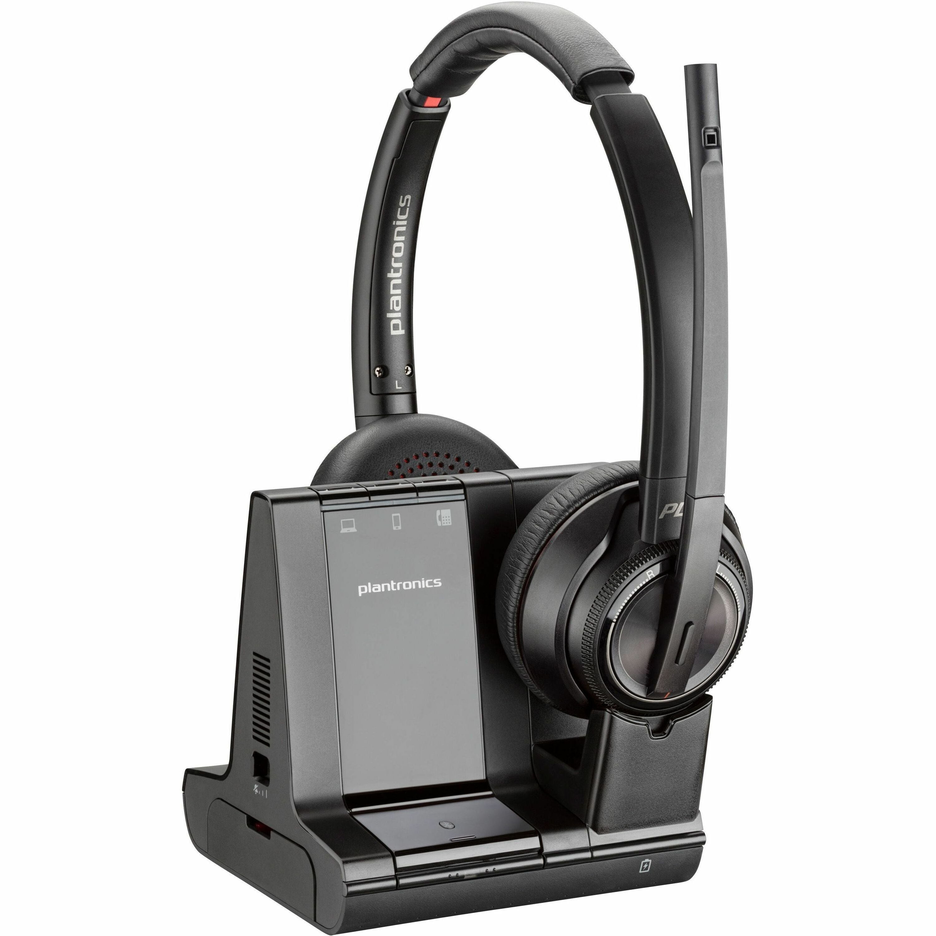 poly-savi-8220-m-office-stereo-dect-1920-1930-mhz-headset-taa-stereo-wireless-bluetooth-dect-590-ft-32-ohm-20-hz-20-khz-on-ear-over-the-head-binaural-ear-cup-noise-cancelling-microphone-black-taa-compliant_hew7s4b6aa - 1