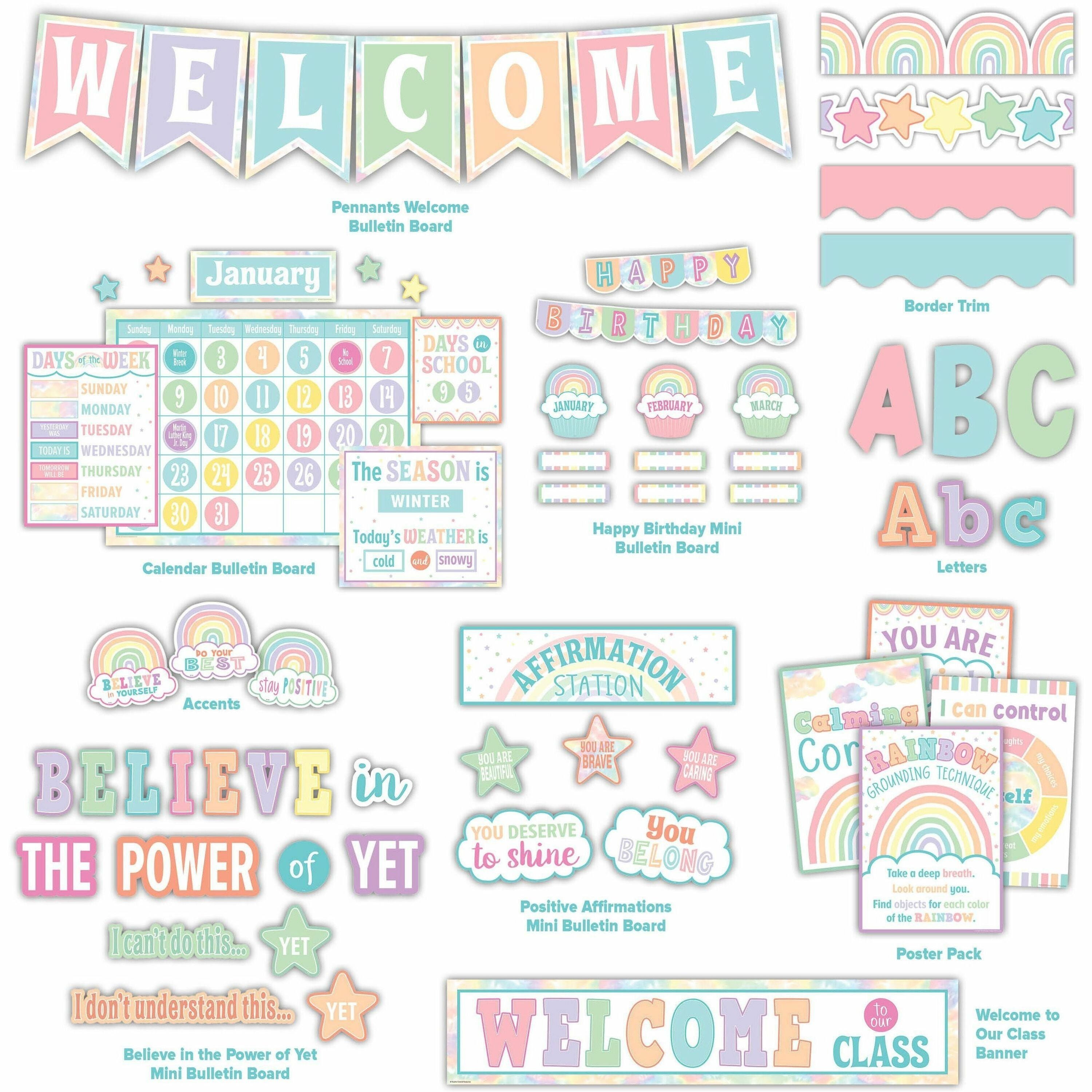 Teacher Created Resources Pastel Pop Decor Set - Multi