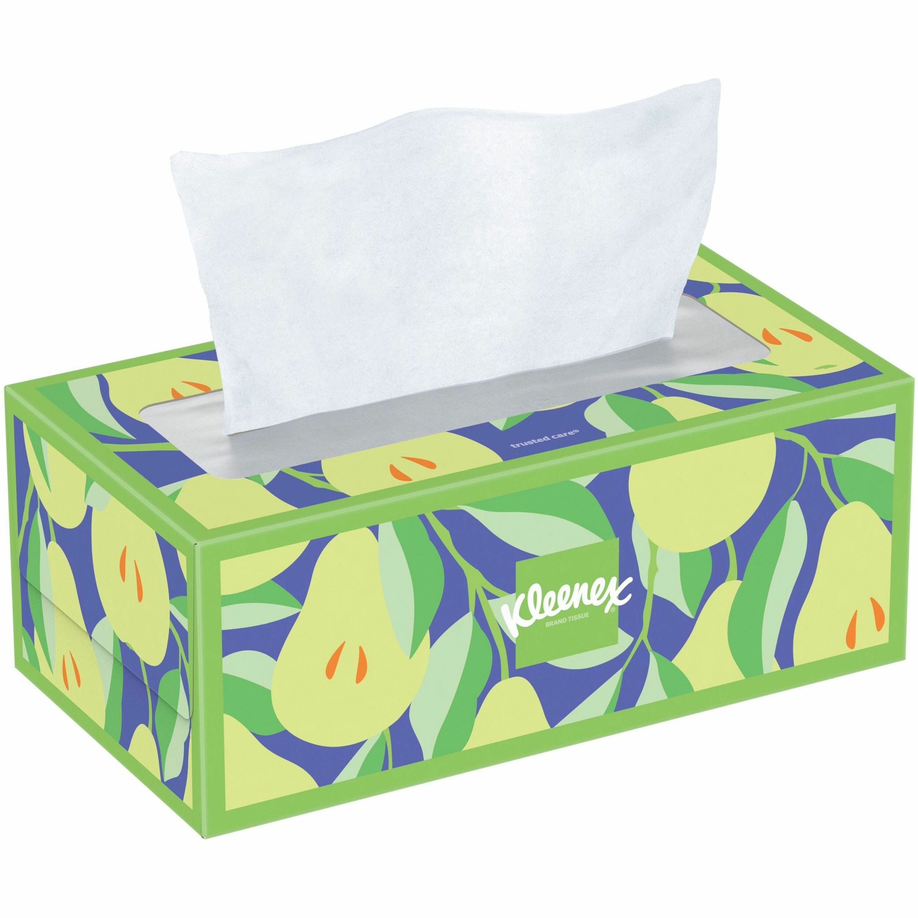 kimberly-clark-professional-trusted-care-tissues-2-ply-white-wood-pulp-soft-absorbent-thick-for-face-160-per-box-24-carton_kcc54266 - 1