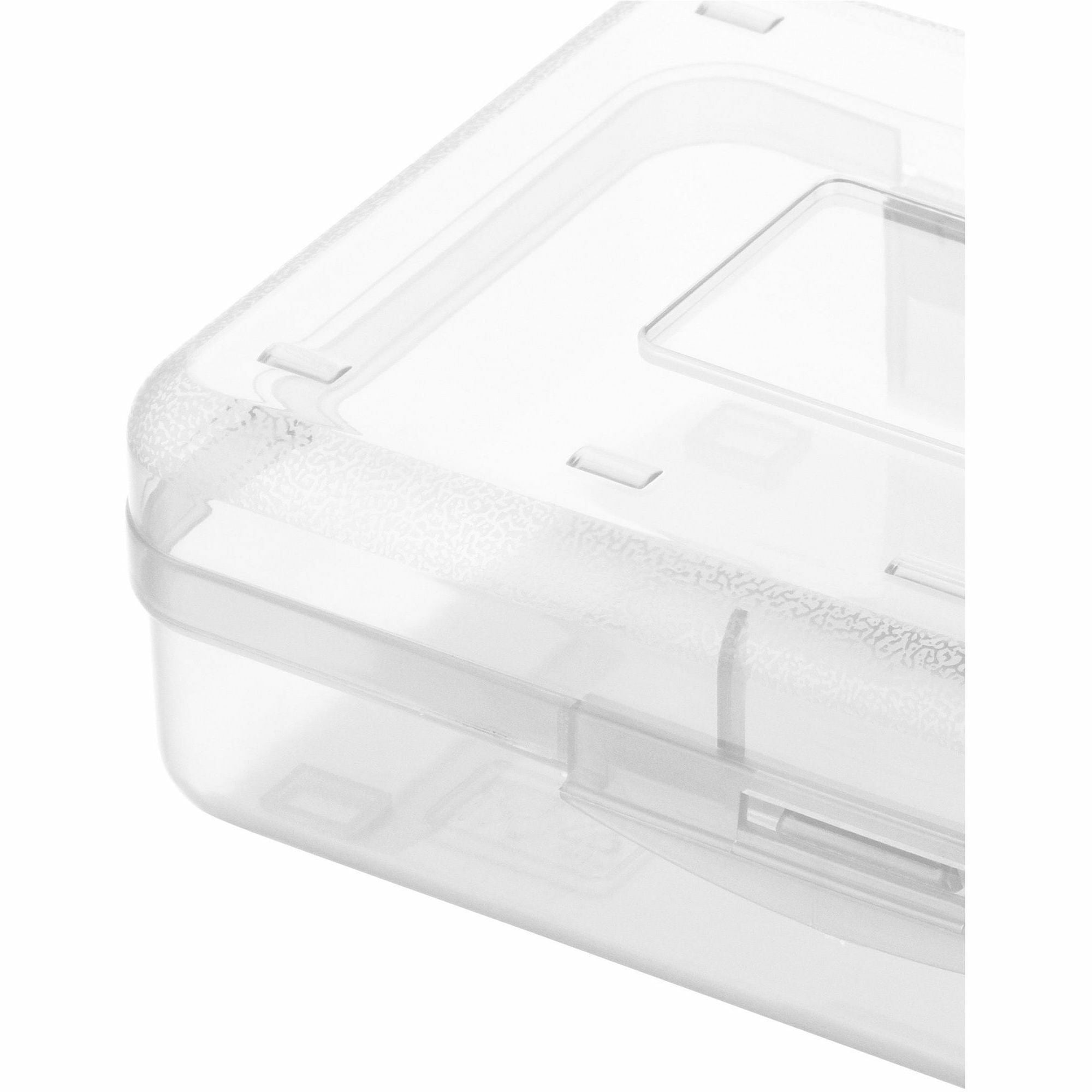 business-source-carrying-case-pencil-writing-utensils-supplies-clear-polypropylene-body-1-each_bsn49272 - 2