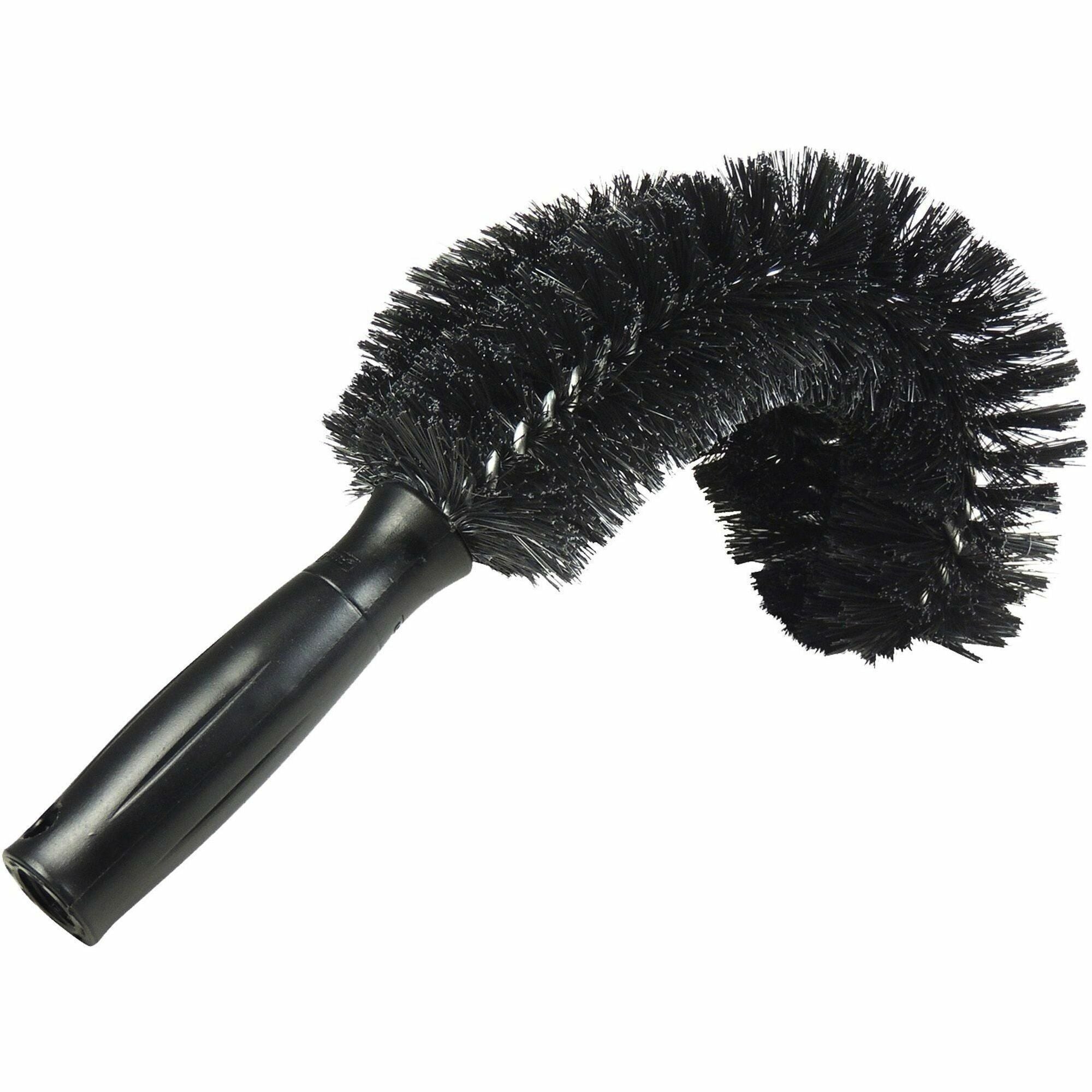 Unger StarDuster Pipe Brush - Polypropylene Bristle - 11" Overall Length - Plastic Handle - 5 / Carton - Green, Black