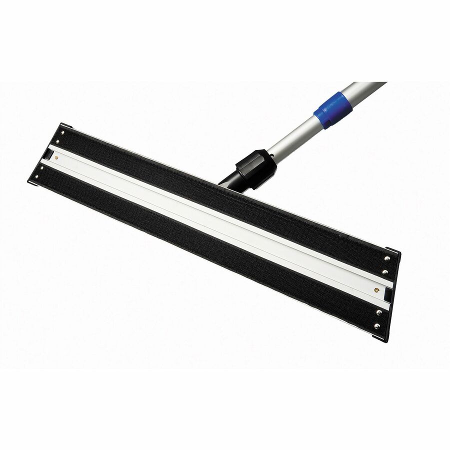 vileda-professional-hook-and-loop-flat-mop-frame-hook-&-loop-strip-lightweight-ergonomic-360deg-swivel-multi-aluminum-1-each_vld131590 - 2