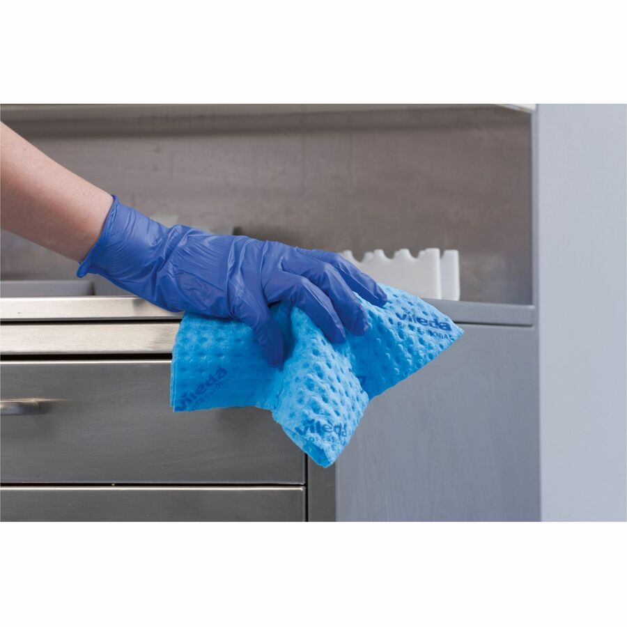 vileda-professional-breazy-microfiber-cloths-1378-length-x-1378-width-25-pack-washable-hygienic-blue_vld161610 - 2